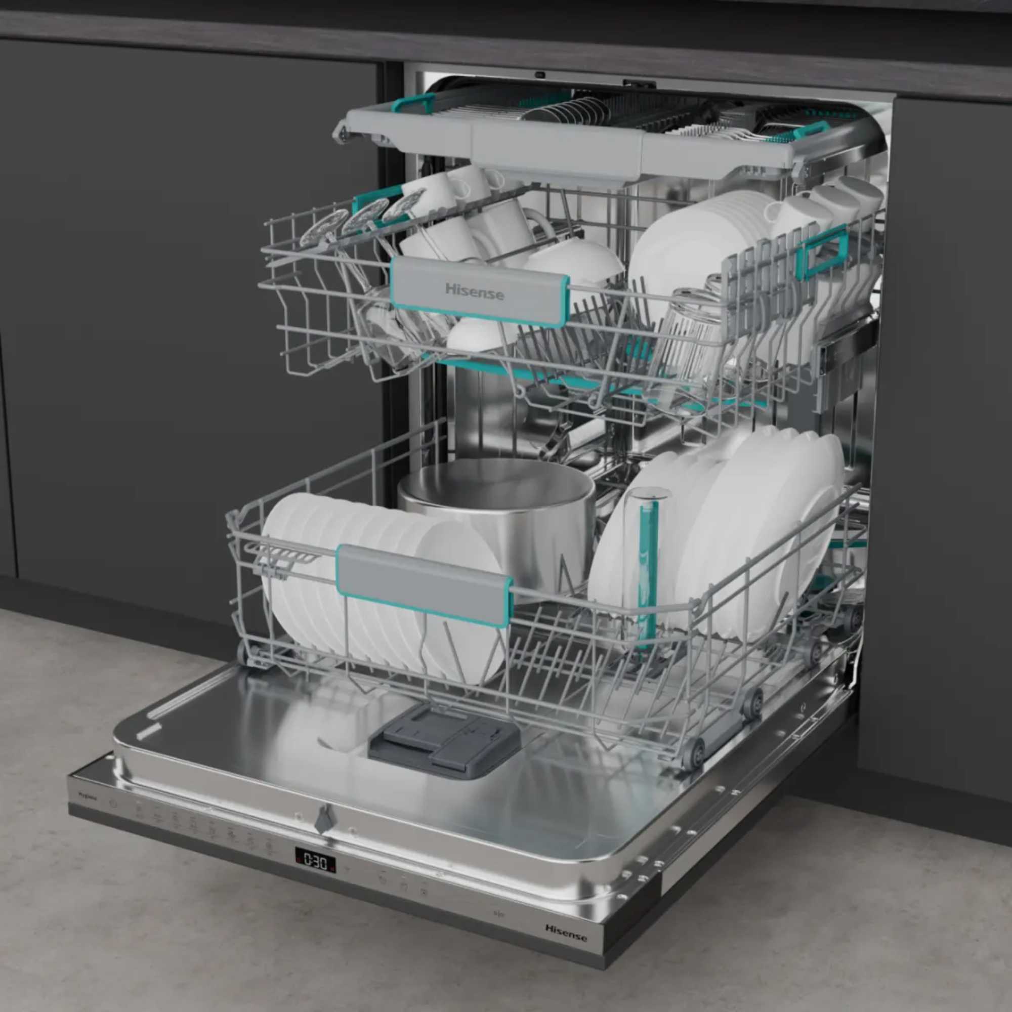 Hi6 16 Place Setting Fully Integrated Full-Sized Dishwasher - HV16AUK