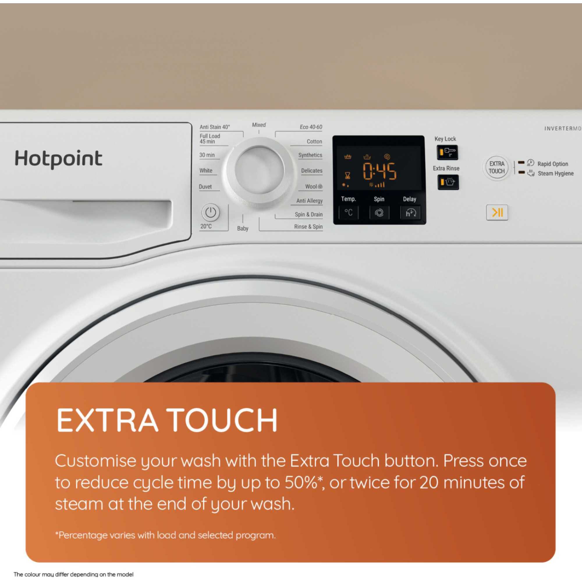 Anti-Stain 10kg 1400rpm Washing Machine - NSWM 1046 W UK