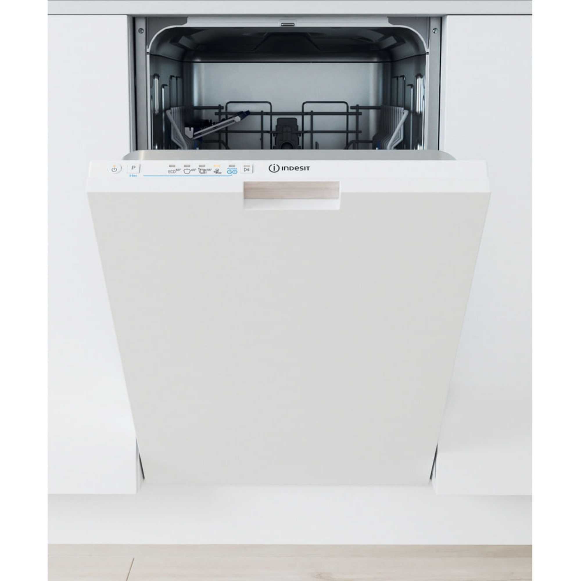 IN2ID10CS80UK Push&Go Fully Integrated 10 Place Settings Slimline Dishwasher - White