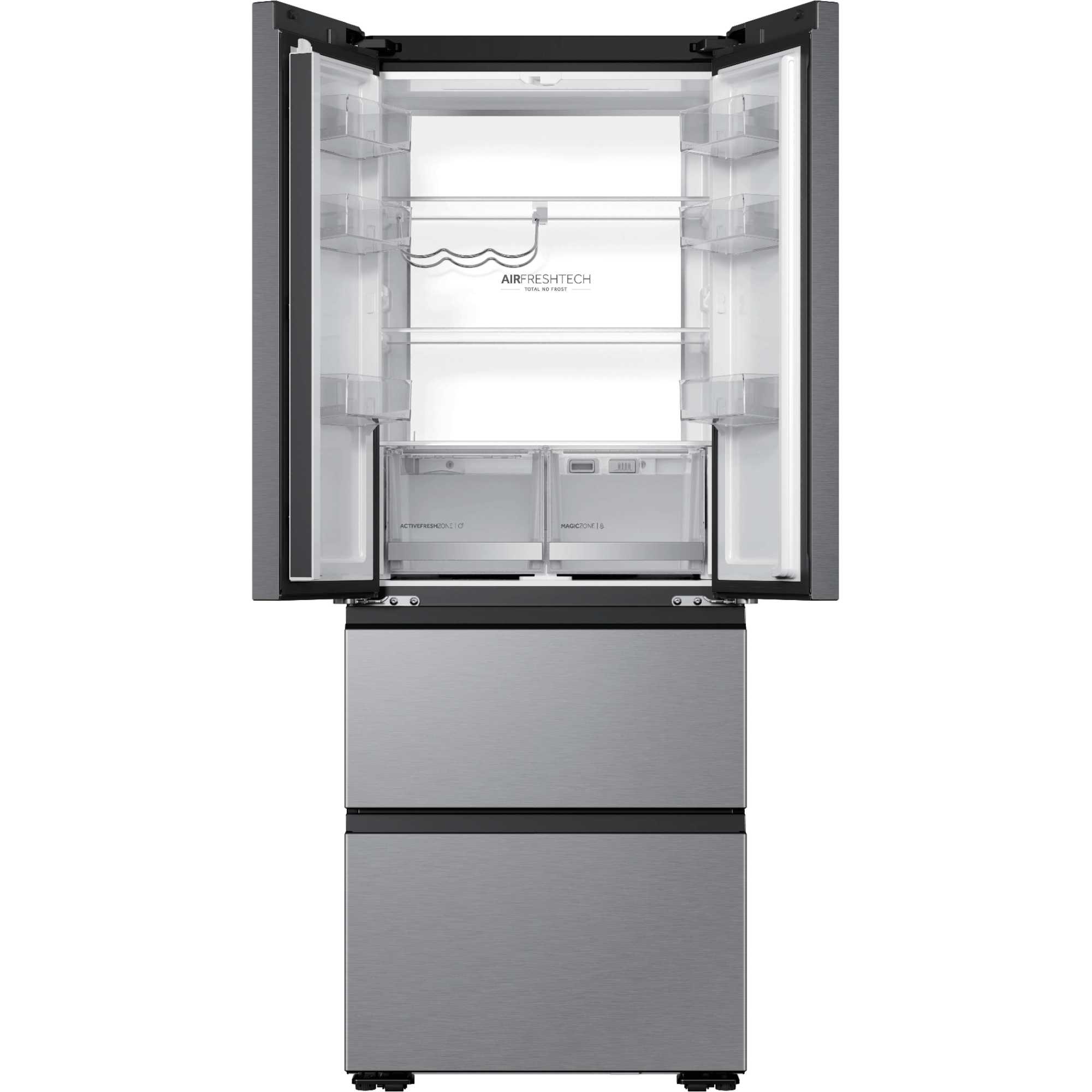 Space-Fit American Style Fridge Freezer 60/40 No Frost - Platinum Inox - HFKR5718DNMM