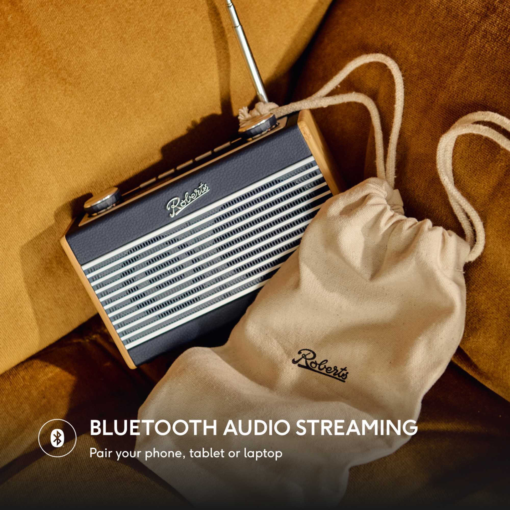 Rambler UNO DAB/DAB+/FM RDS Radio with Bluetooth - Navy Blue