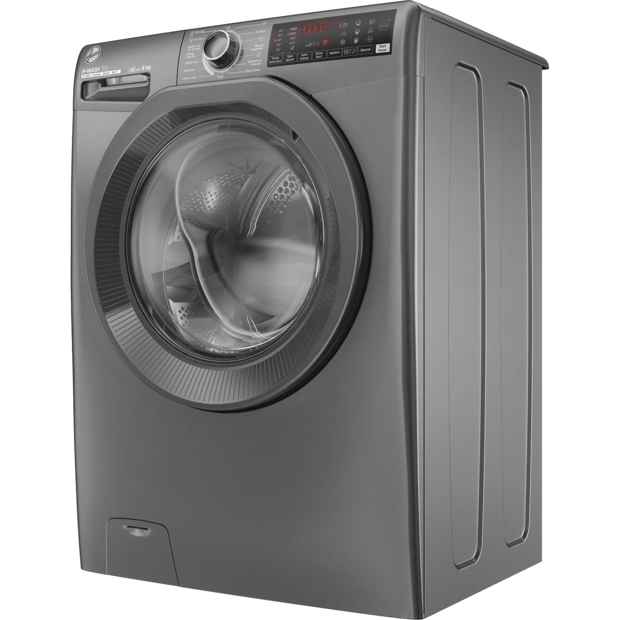 H3WPS486TMRR6-80 H-Wash 350 8kg 1400RPM Smart Washing Machine - Graphite