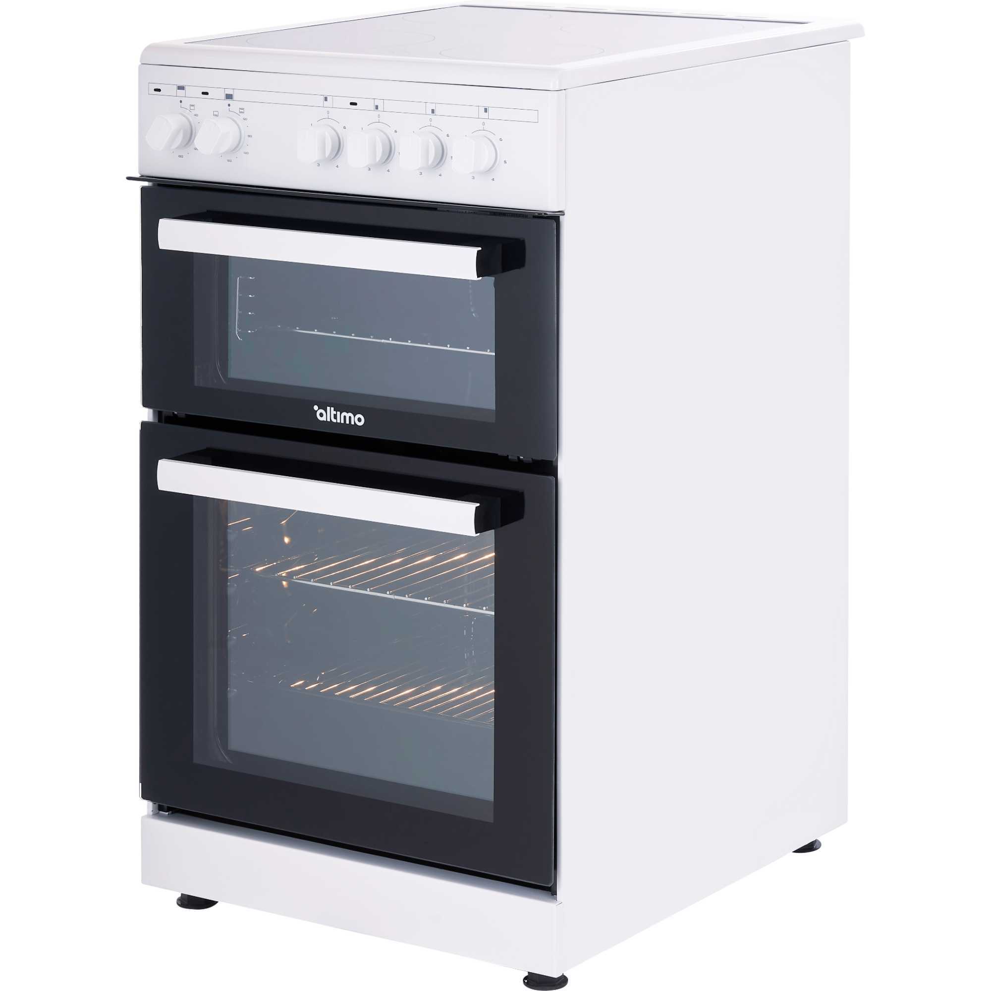 CETC502W 500mm Twin Cavity Freestanding Cooker