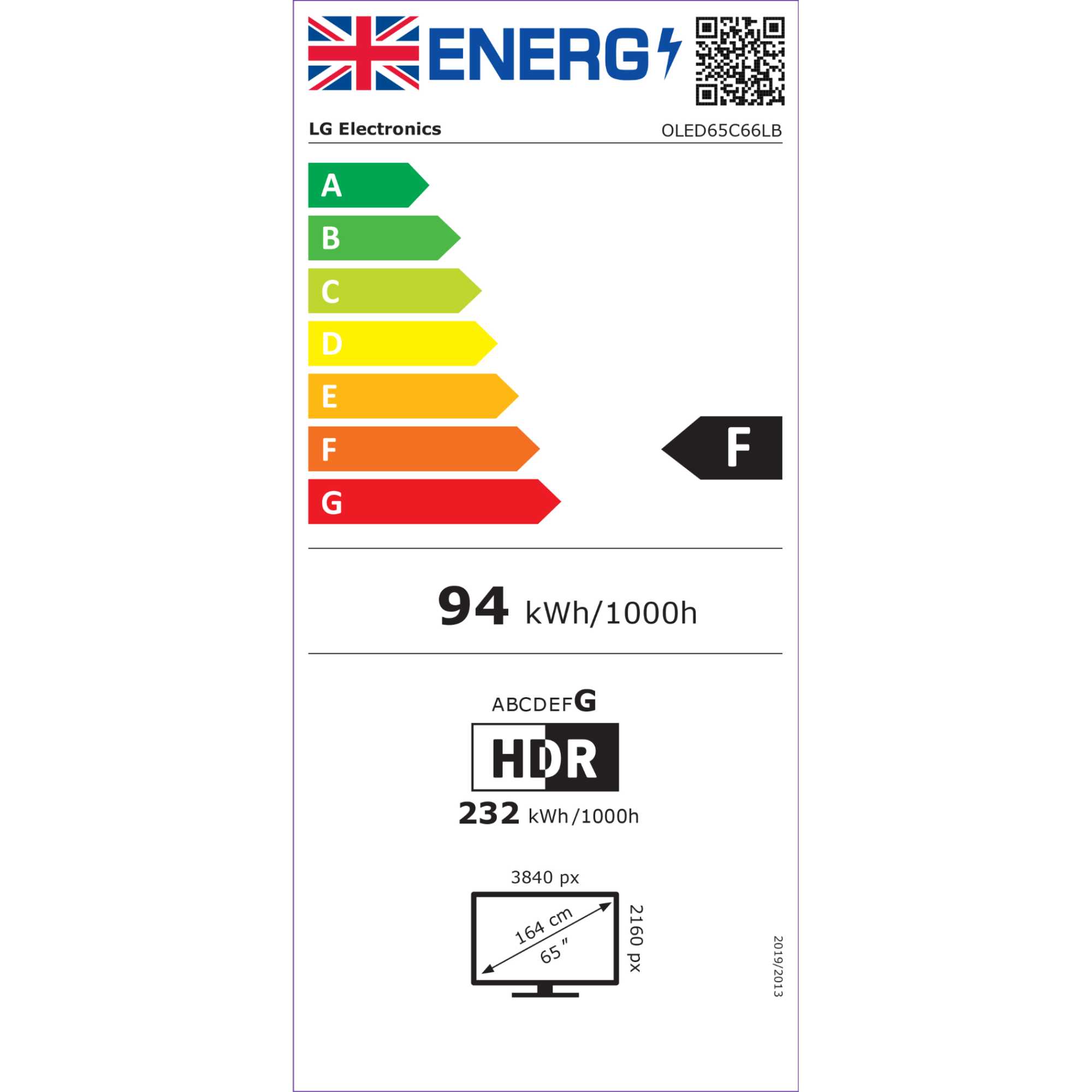C66LB 65" 4K Ultra HD OLED HDR evo AI Smart TV - 65C66LB