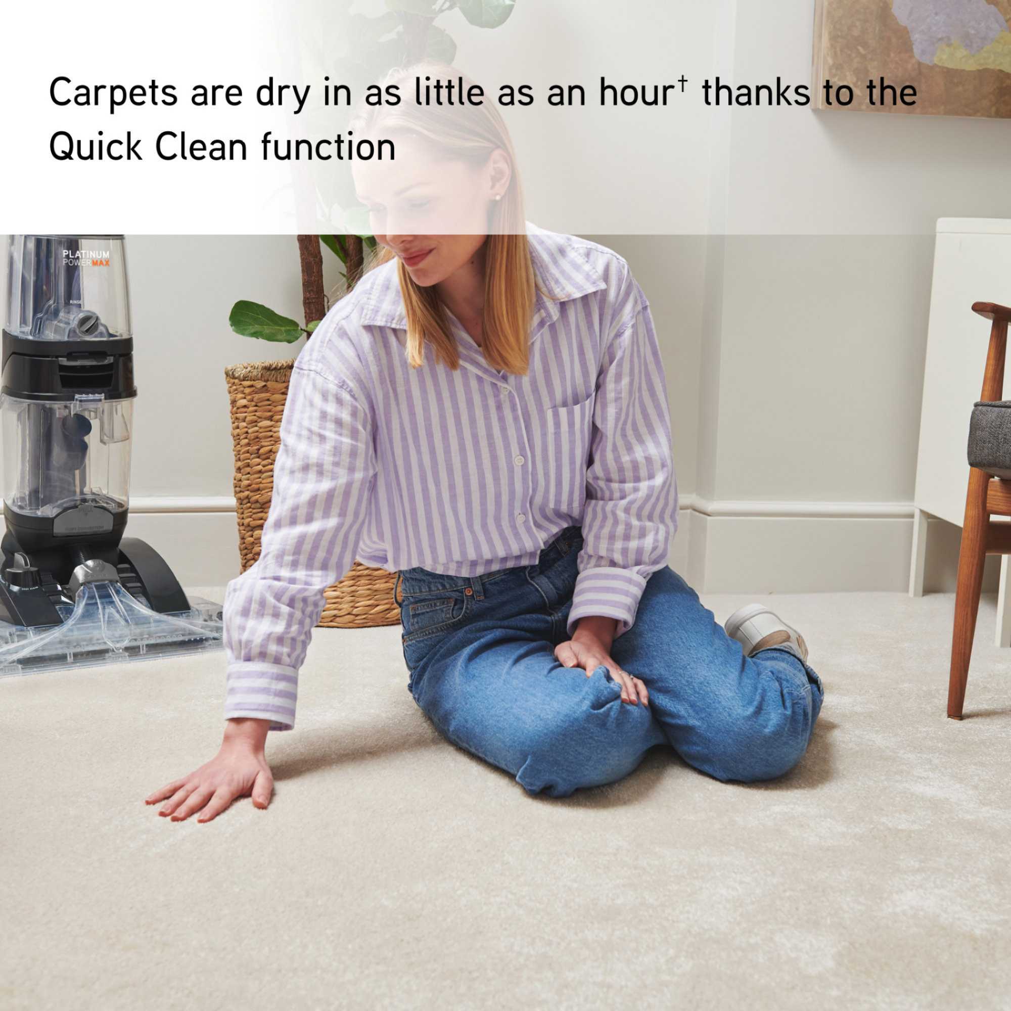 ECB1SPV1 Platinum Power Max Carpet Cleaner - Black & Grey