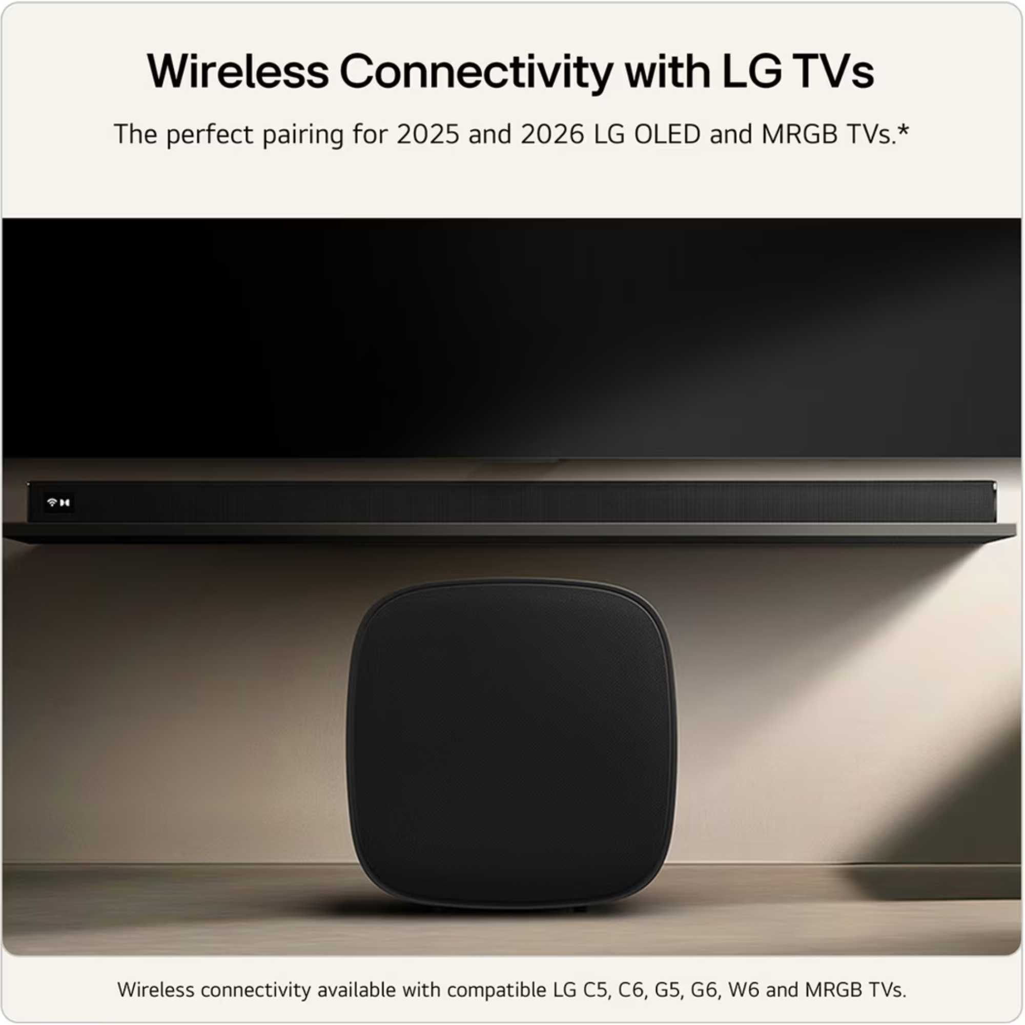 Sound Suite W7 Wireless Sub Woofer Dolby Atmos FlexConnect - Black