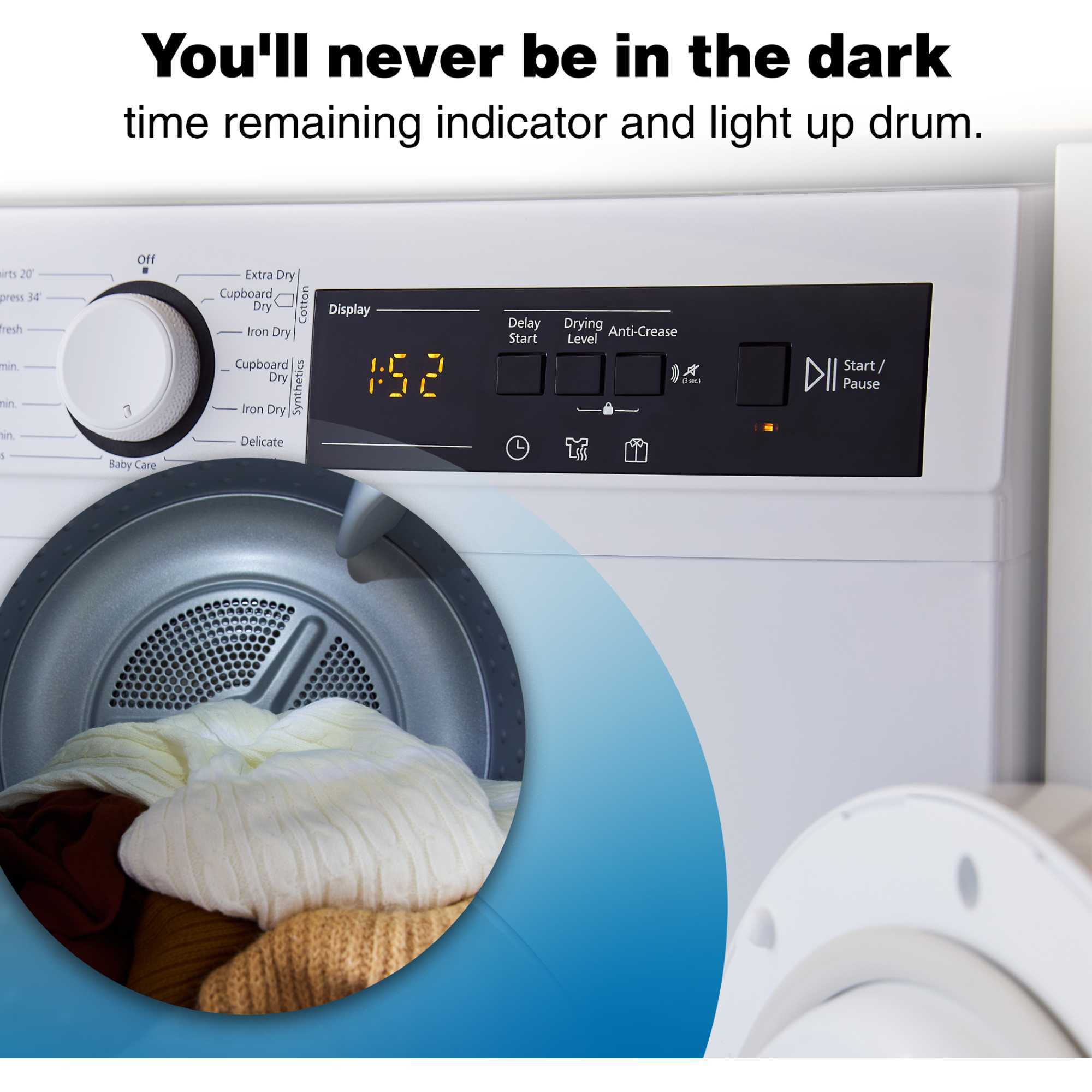 AHPD912W 9kg Heat Pump Tumble Dryer - White