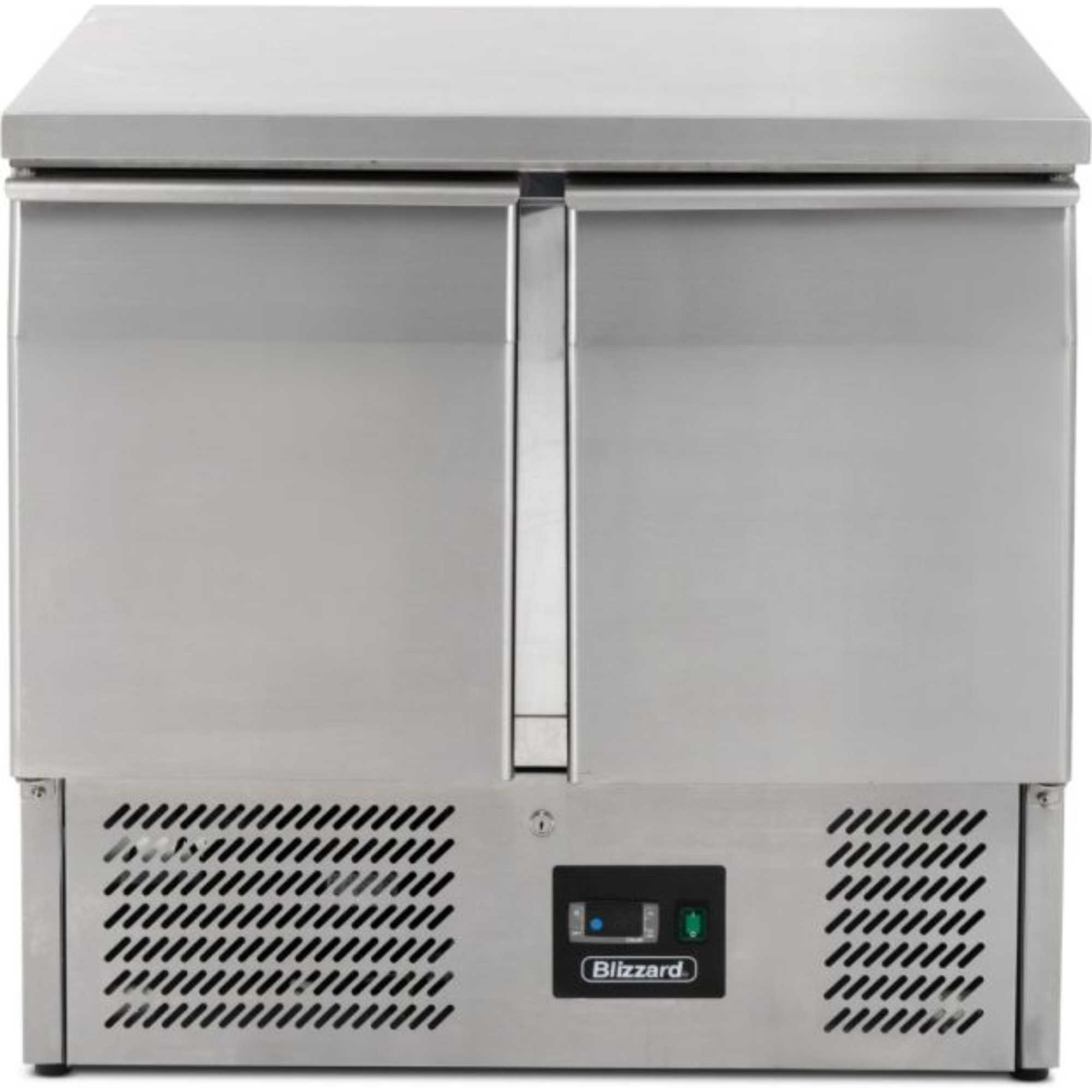BCC2 Compact Double Door Undercounter 179L Refrigerator - Stainless Steel
