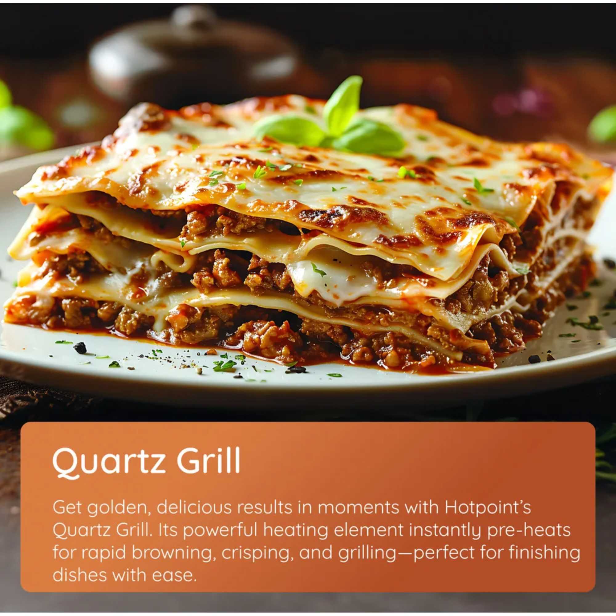 HMD44MBUK Class 4 Built-in 1000w Microwave with Quartz Grill - Black