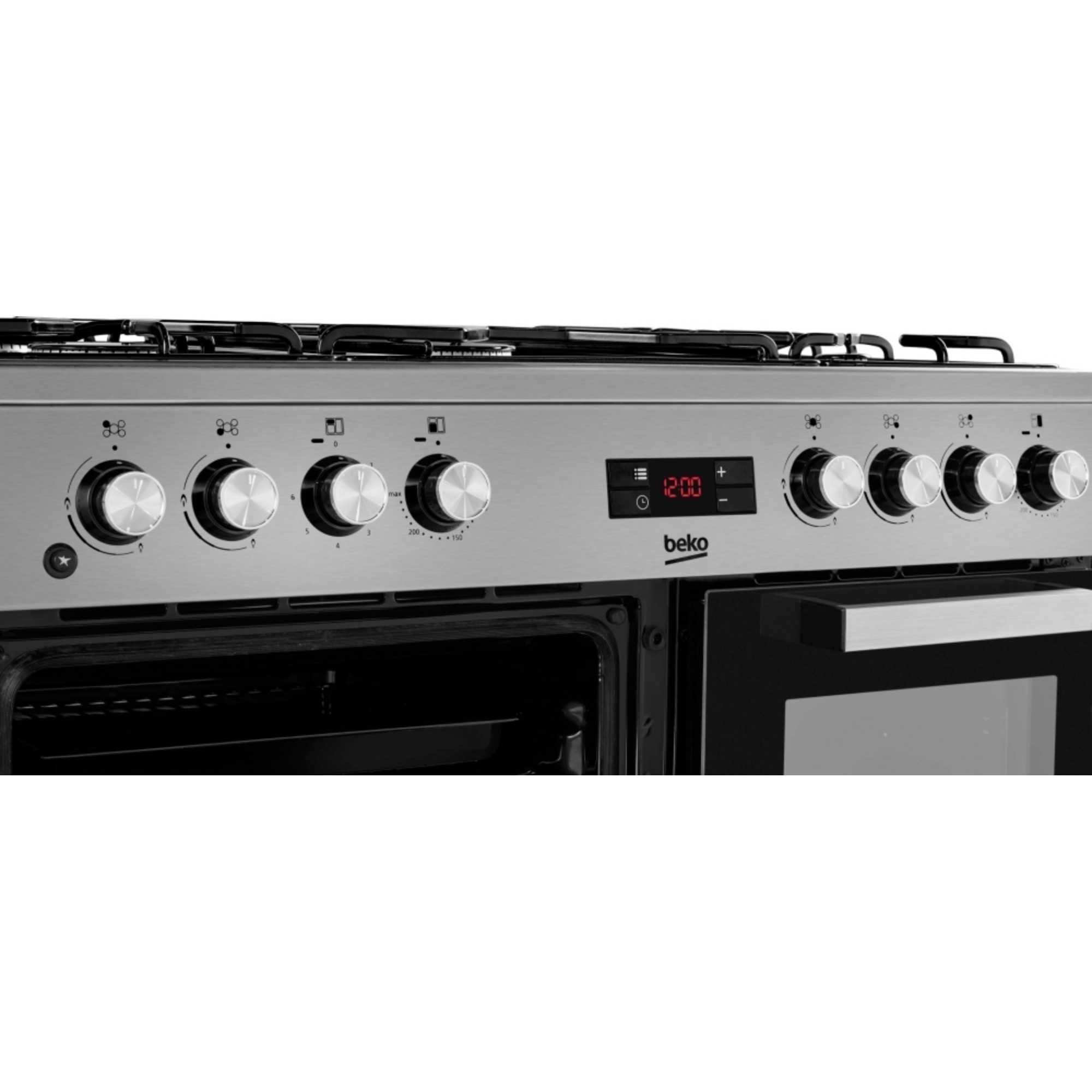 90cm Double Oven Range Cooker with 5 Burner Gas Hob - KDVF90X