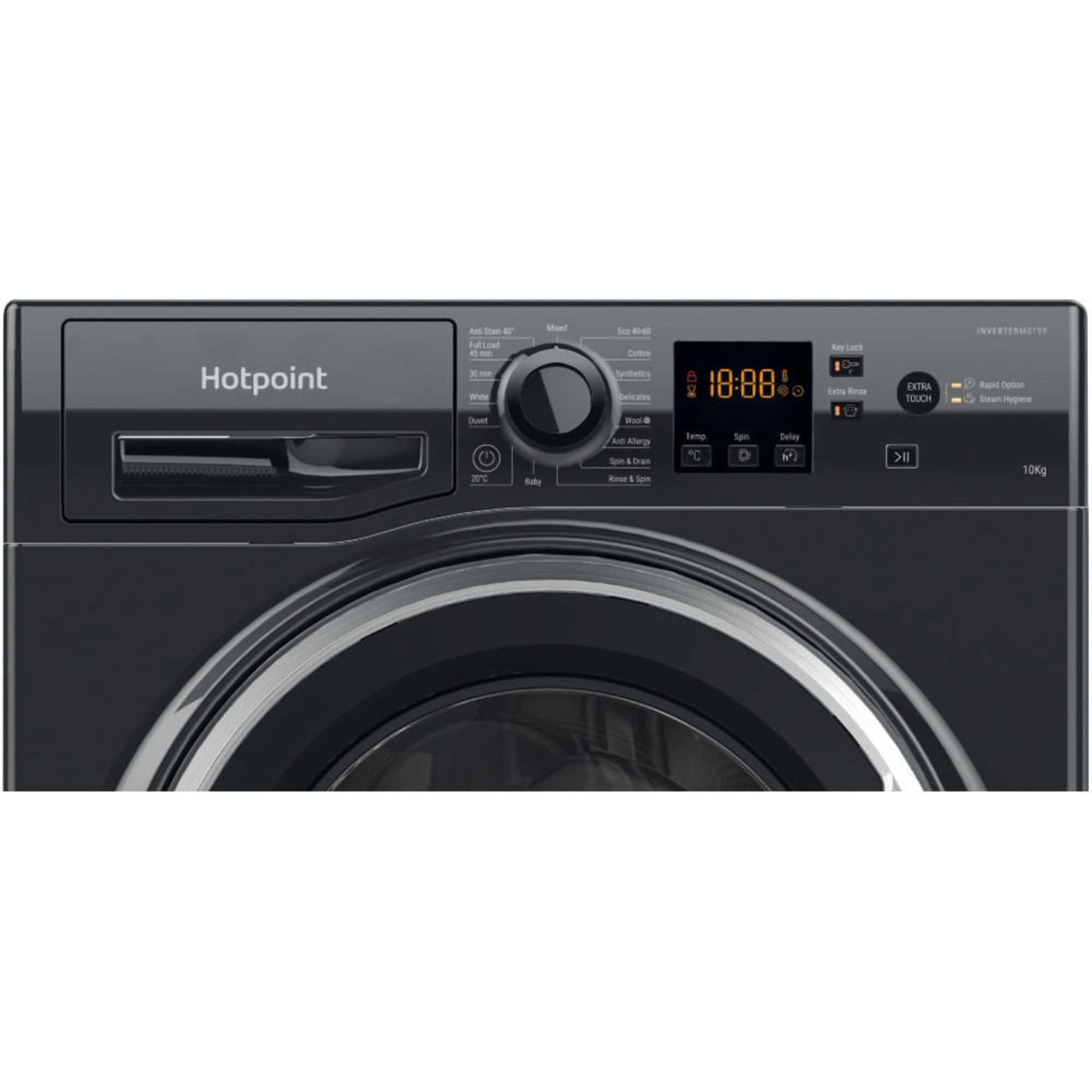 Anti-Stain 10kg 1400rpm Washing Machine - NSWM 1046 BS UK