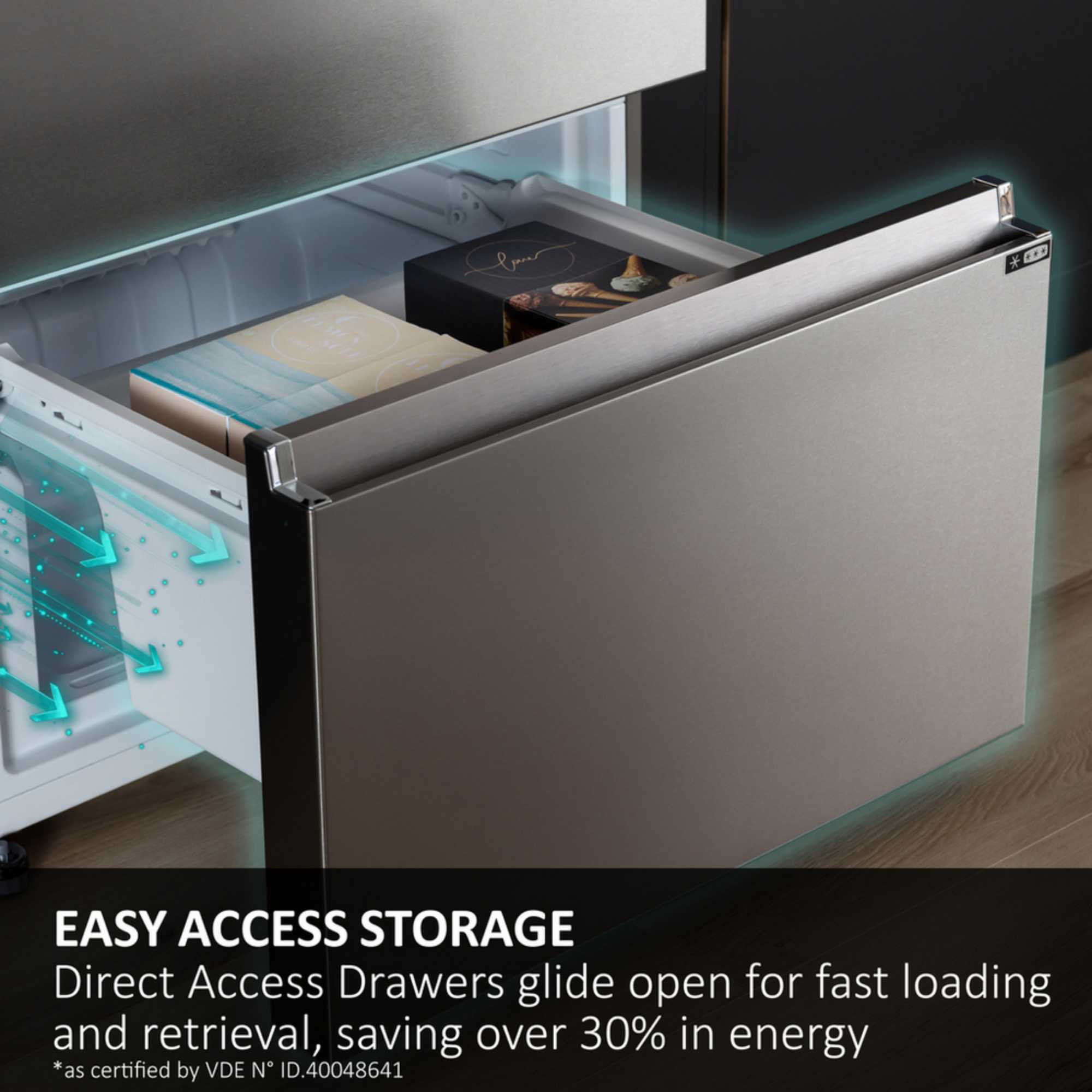 Fridge Freezer No Frost 60/40 - Silver - HTR3618DNMG
