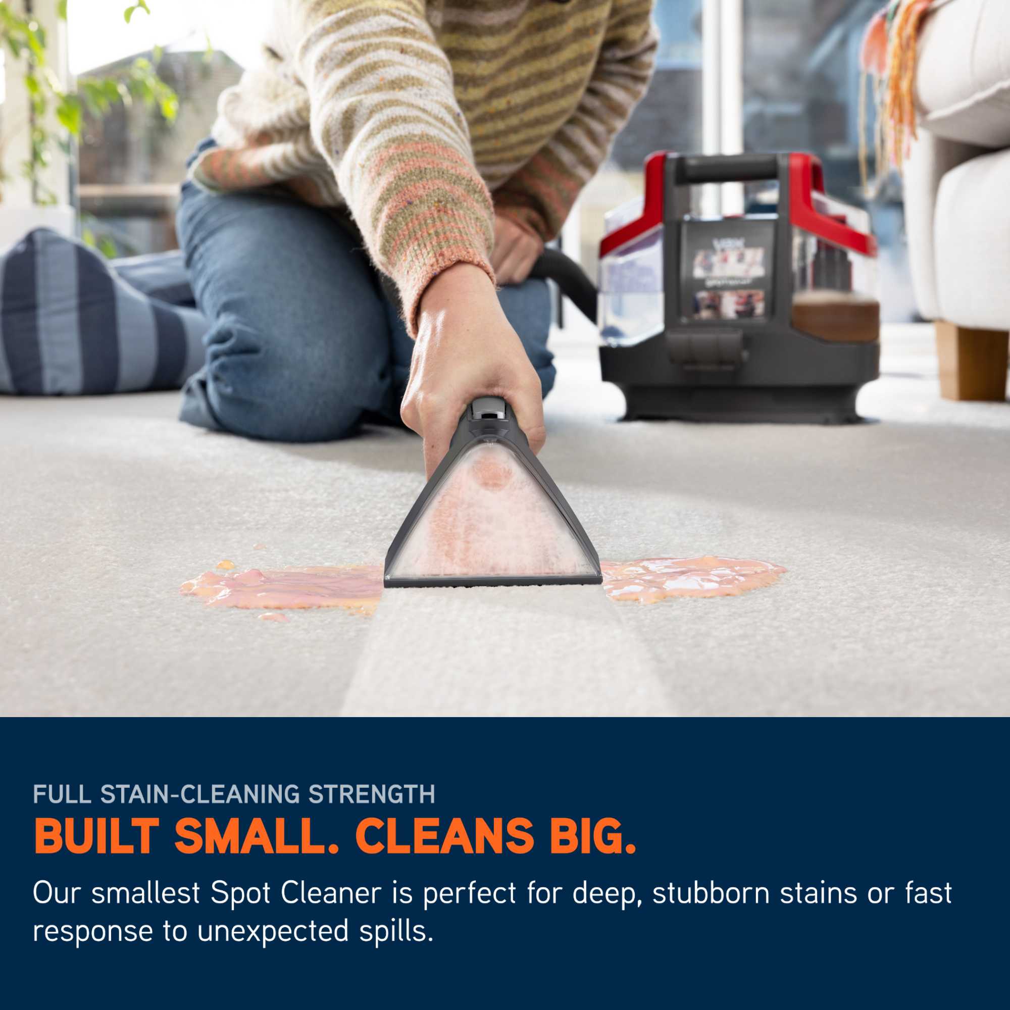 CDSW-MCXS Spotwash Mini Spot Cleaner Handheld - Grey/Red