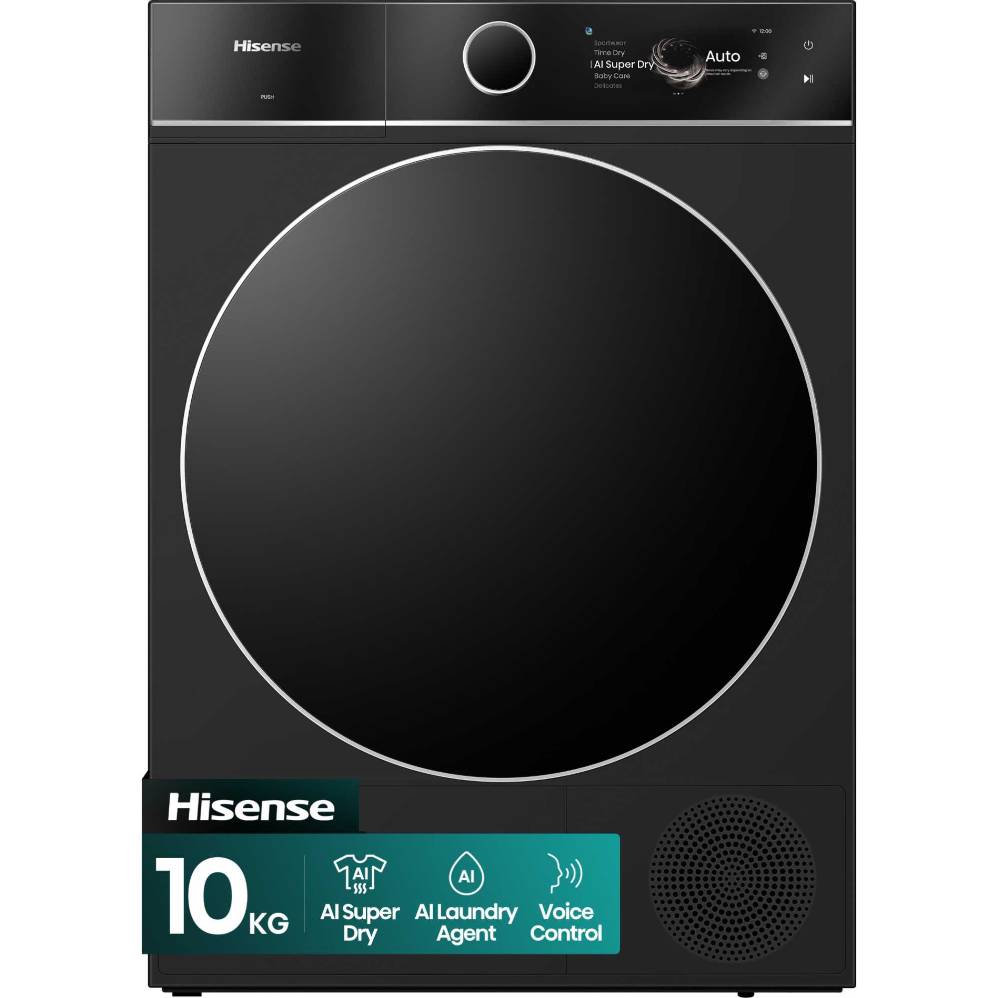DH7I108BBAB1 10kg Heat Pump Tumble Dryer - Black