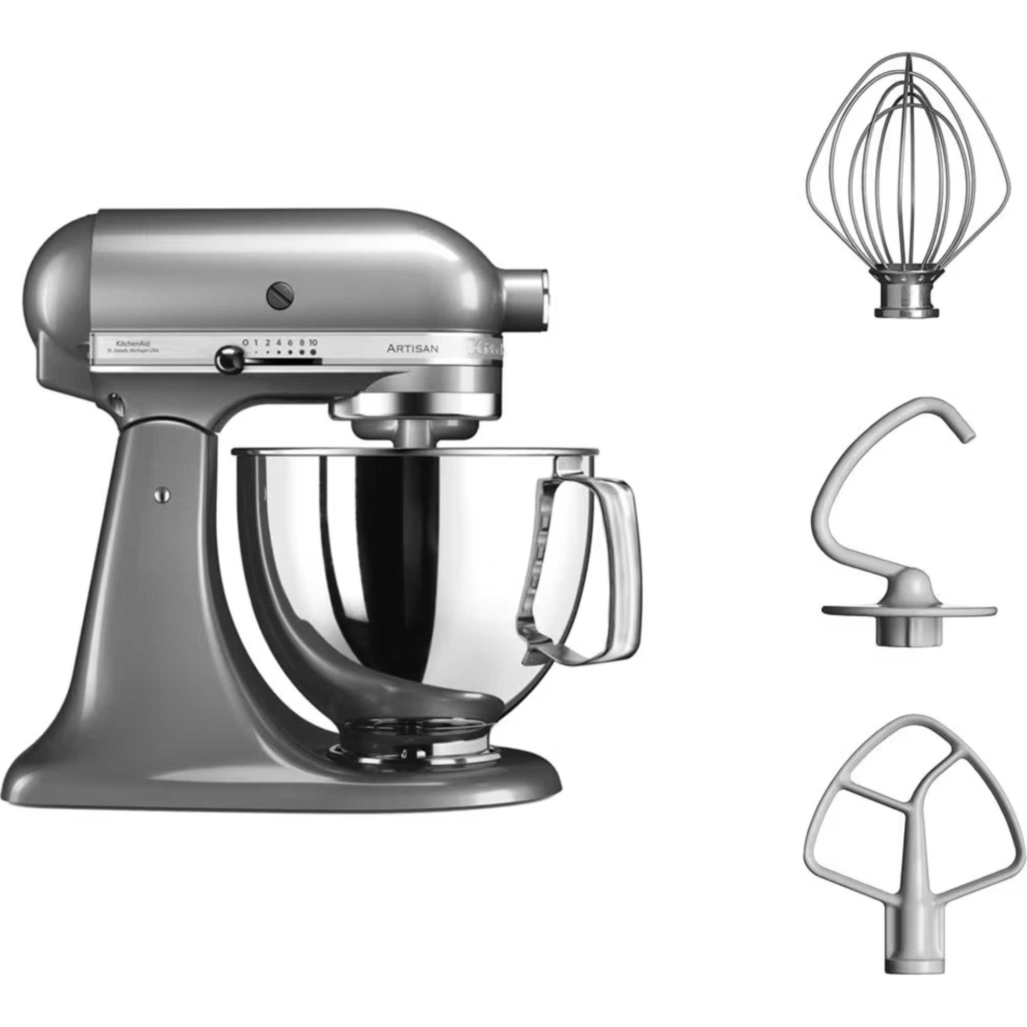 5KSM125BCU Artisan 4.8L Stand Mixer - Contour silver