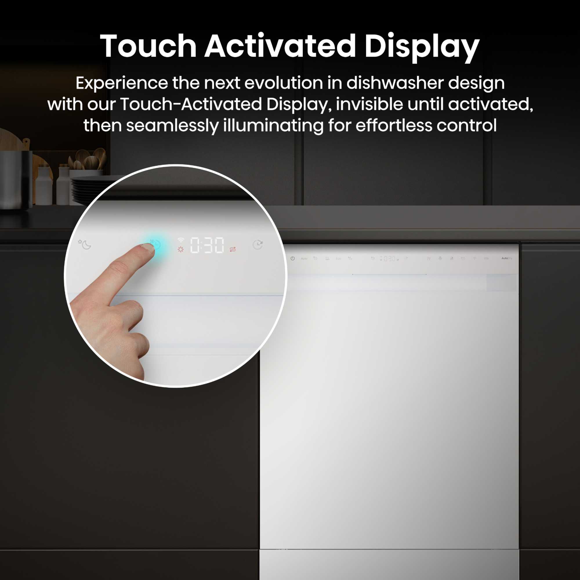 Hi6 Freestanding Full-Sized Dishwasher - HS673A90WUK