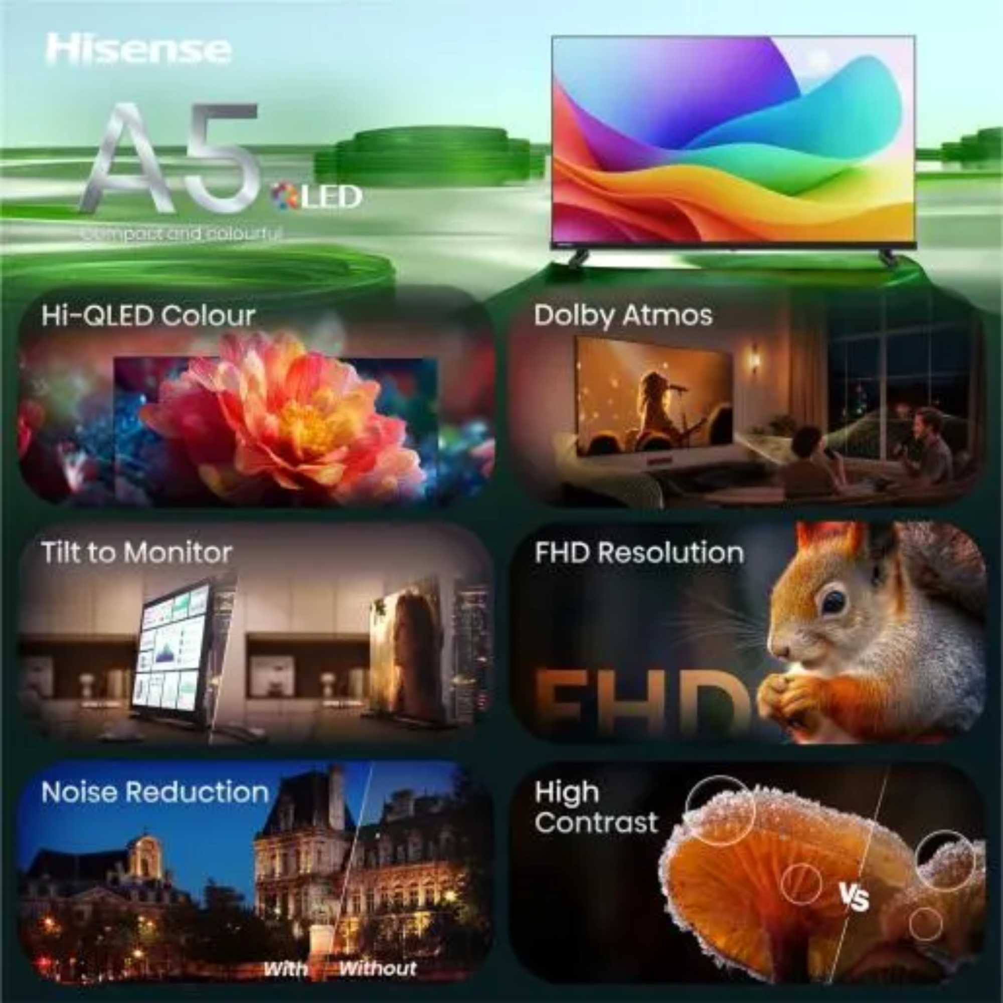 A5S 32" Full 1080 HD Hi-QLED Smart TV - 32A5STUK