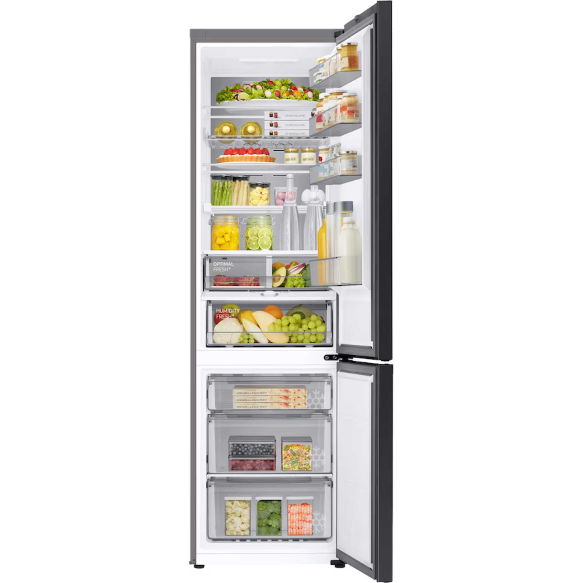 RB38C7B6BB1 Bespoke SpaceMax Total No Frost Smart Fridge Freezer - Black