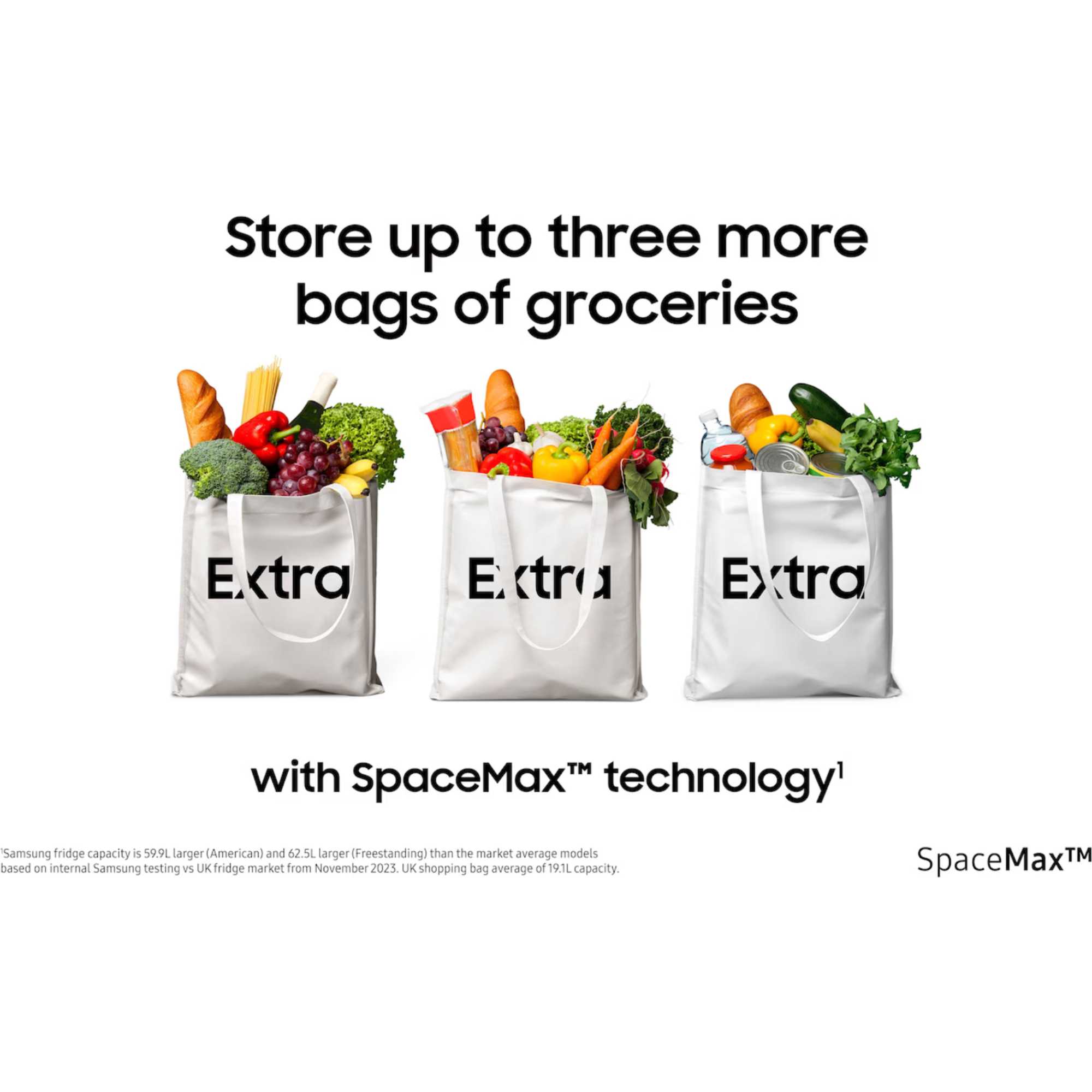 RB34C632ESAEU 341L SpaceMax Fridge Freezer - Silver