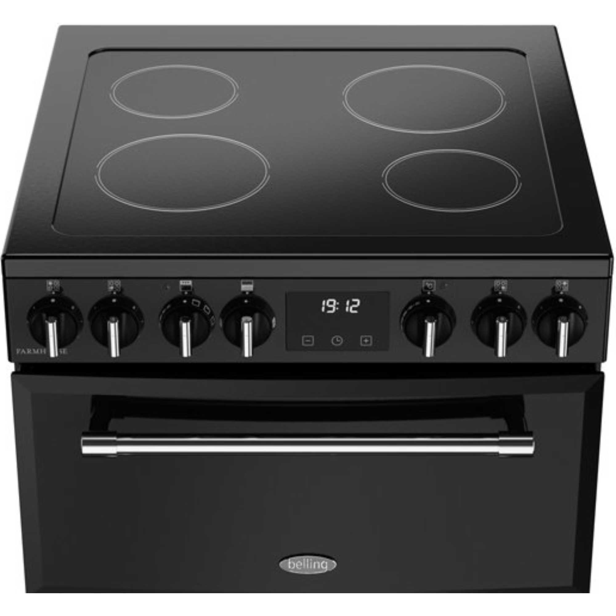 60cm Electric Double Oven Cooker - MRAFHOUSE60EBLK