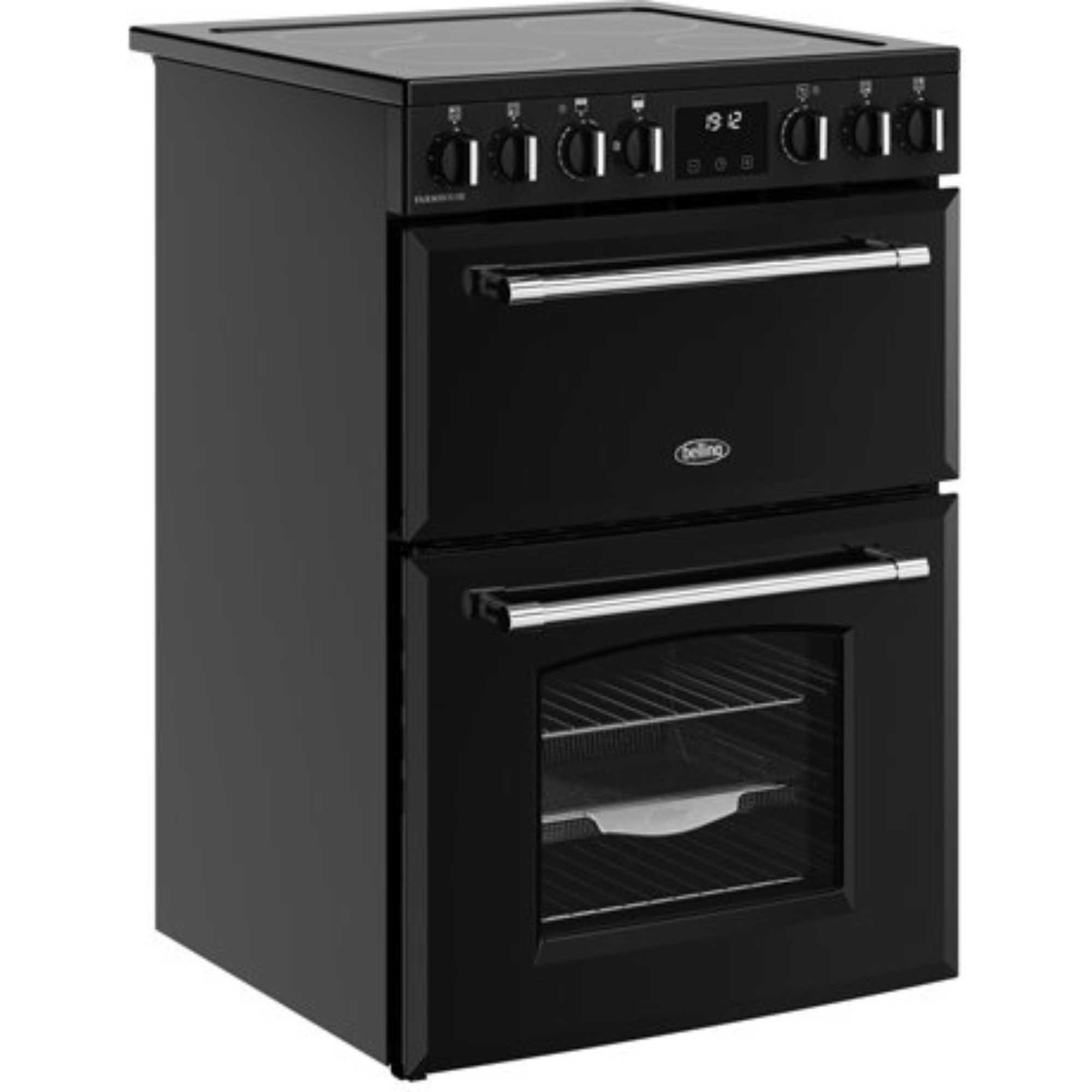 60cm Electric Double Oven Cooker - MRAFHOUSE60EBLK