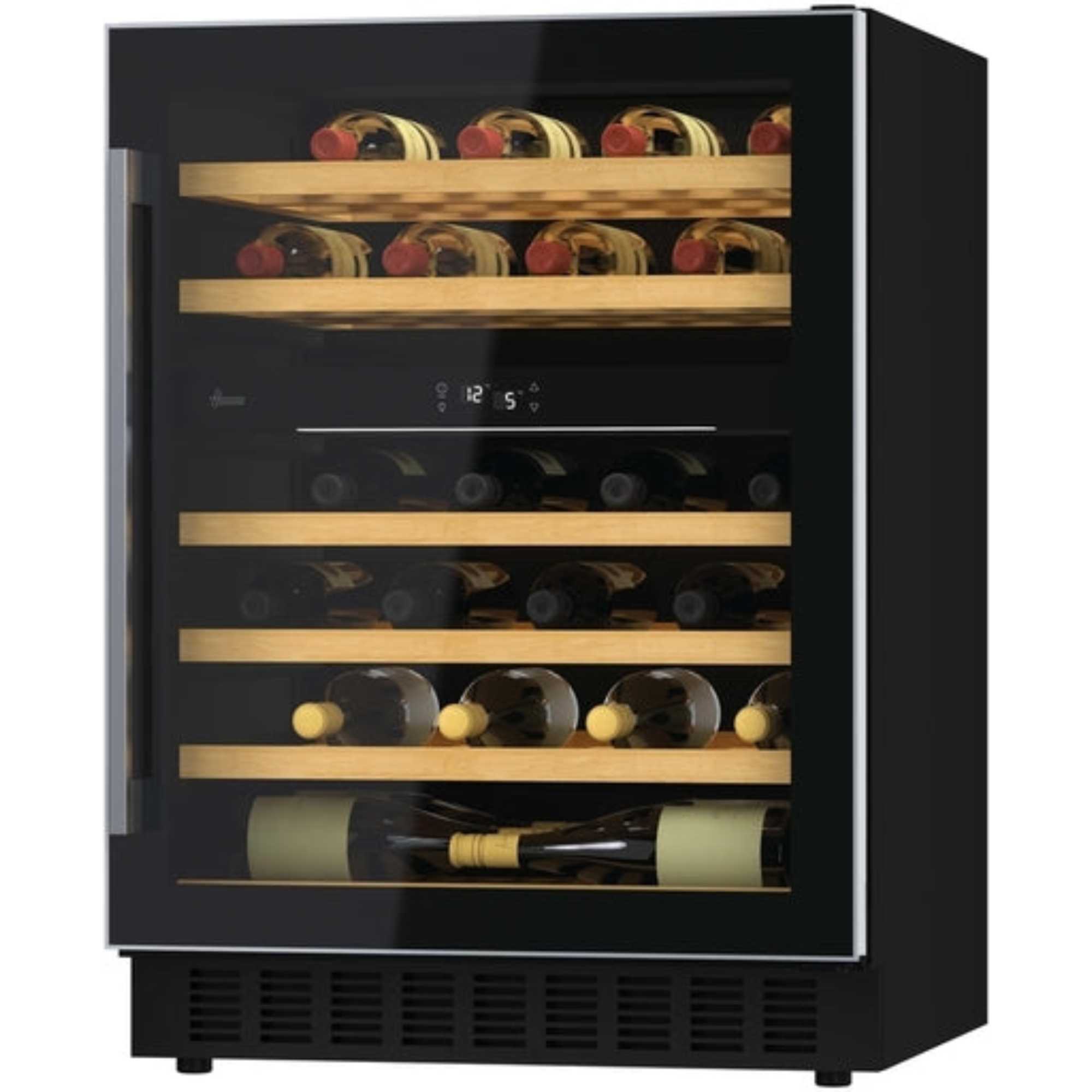 HWCB 60 UK/N H-Wine 700 46 Bottles Undercounter Wine Cooler - Black