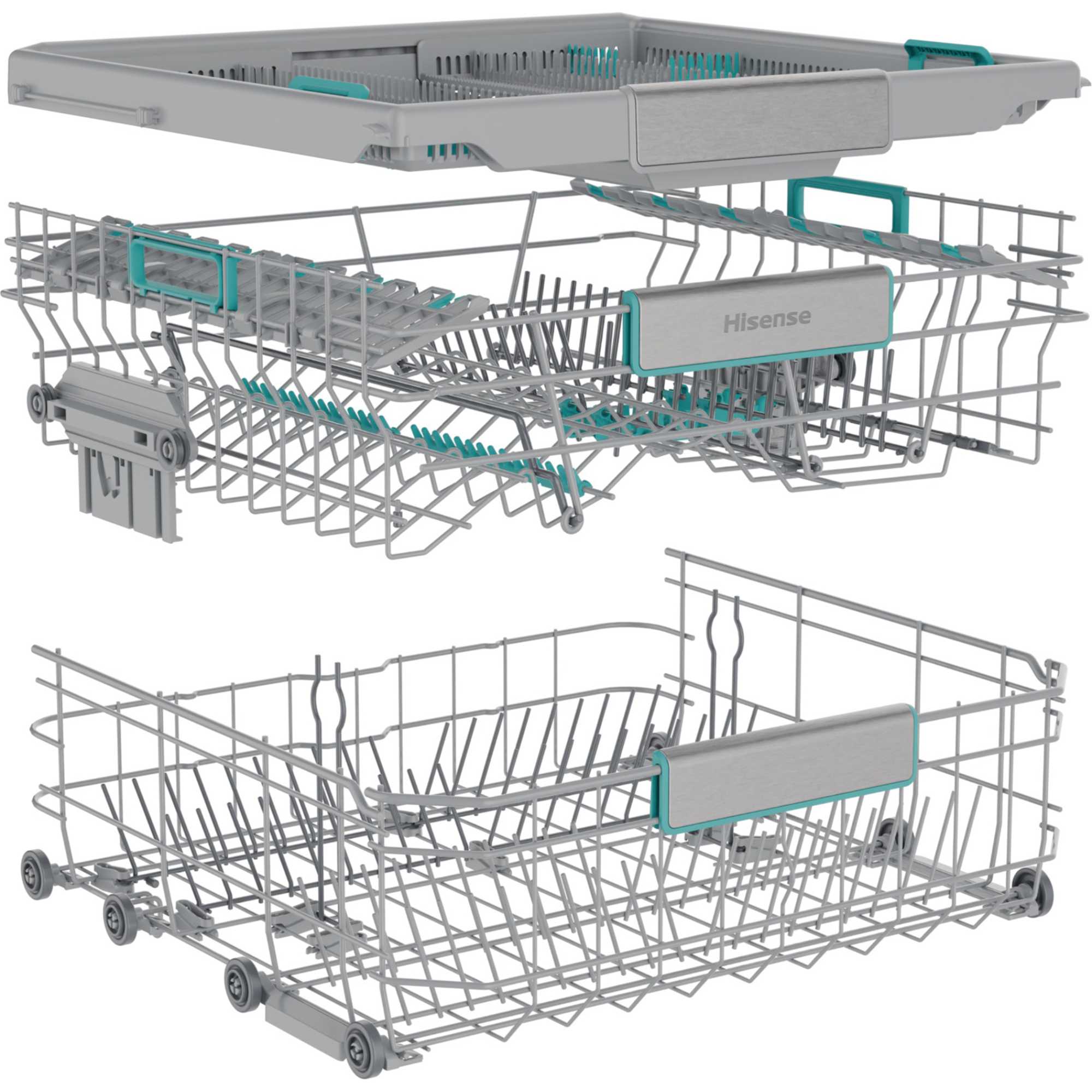 HS673A90XUK Freestanding Dishwasher 16 Place Settings with AutoDry - S/Steel