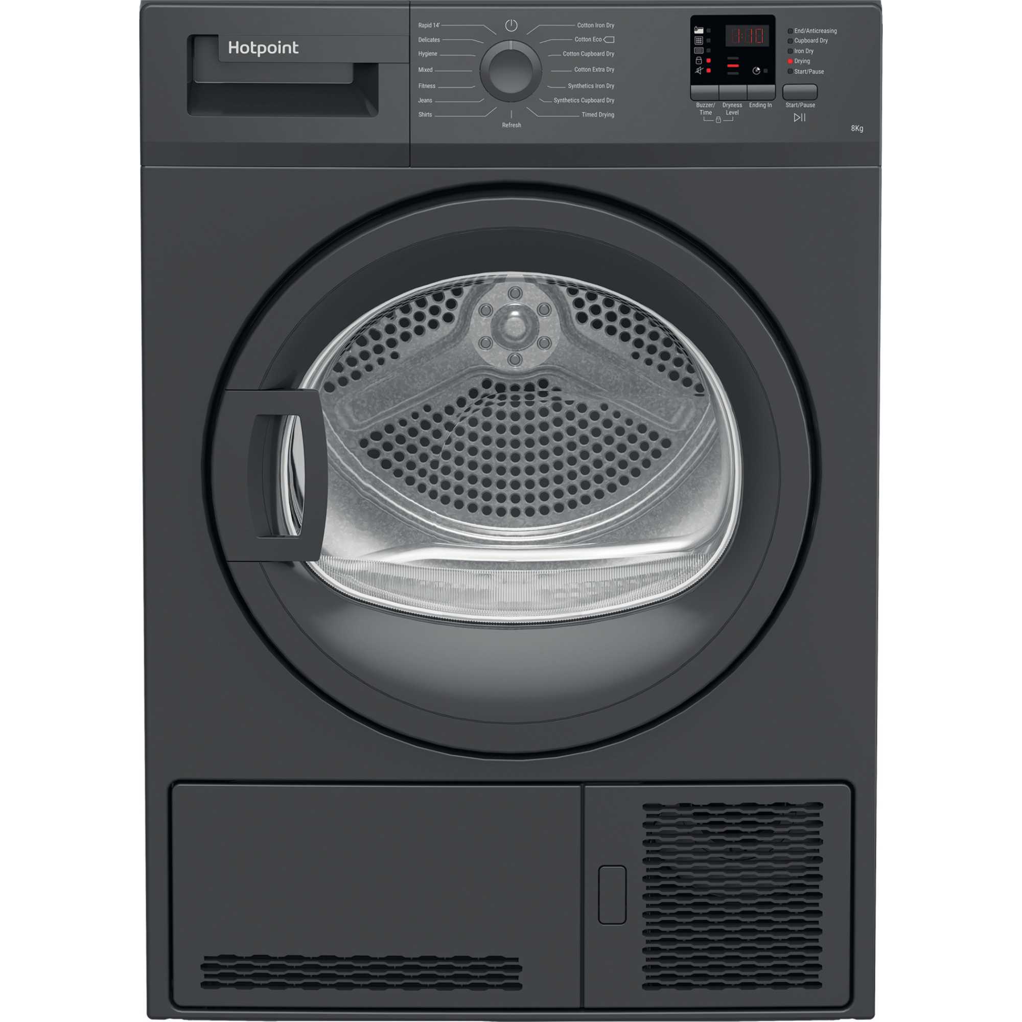 C HD C82 GGGD UK 8kg Condenser Tumble Dryer - Graphite