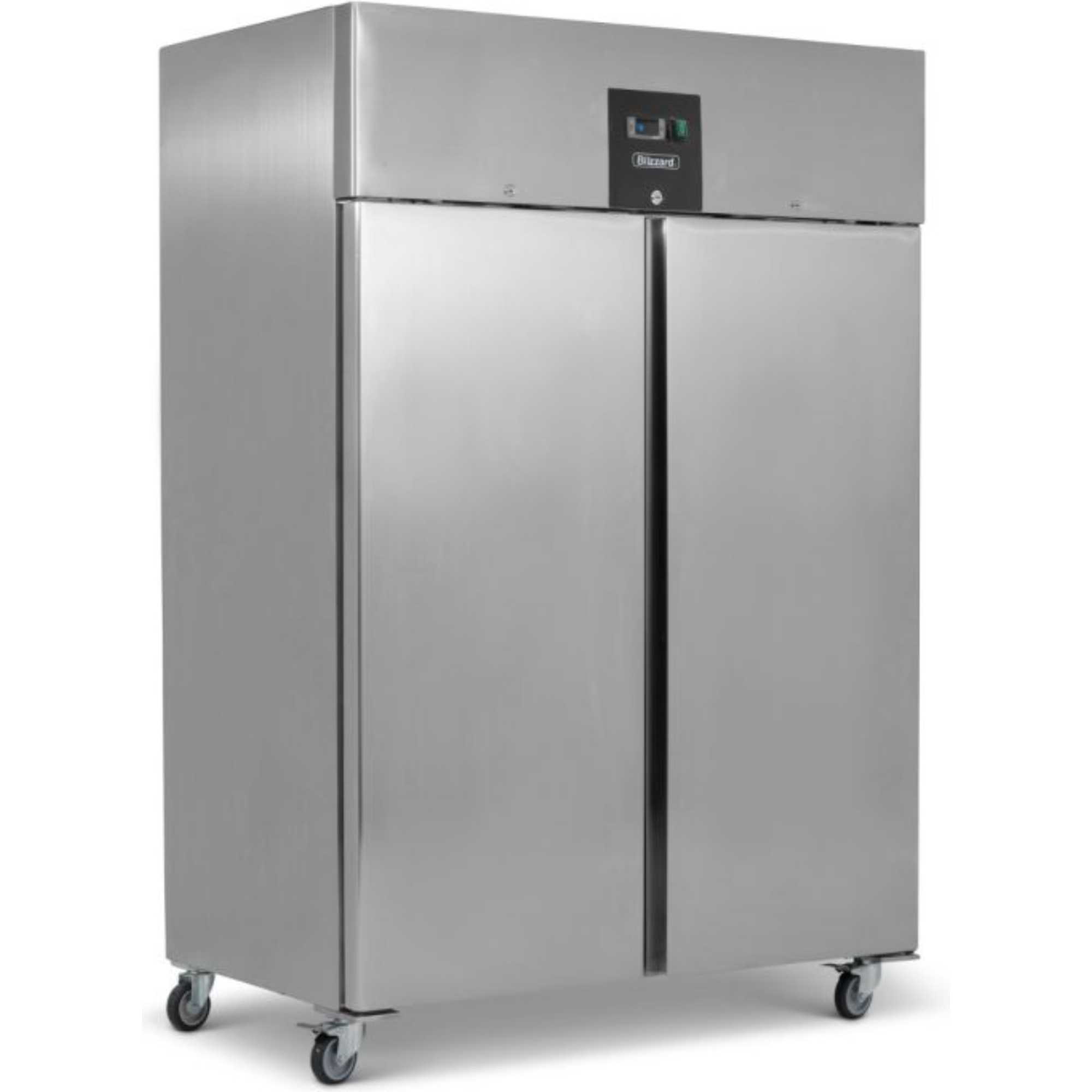 BR2SS Upright Double Hinged Door 1300L Gastronorm Refrigerator