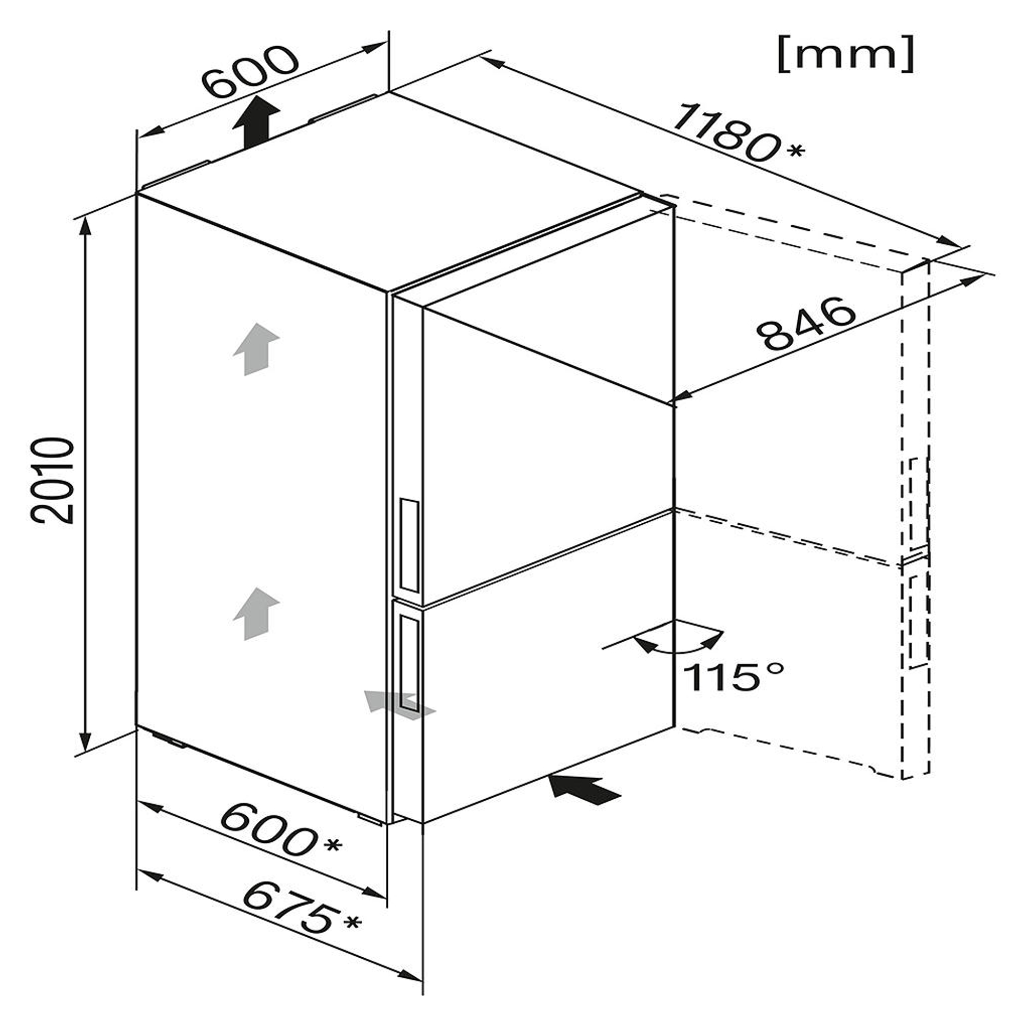 KFN29493DECLST Frost Free Fridge Freezer