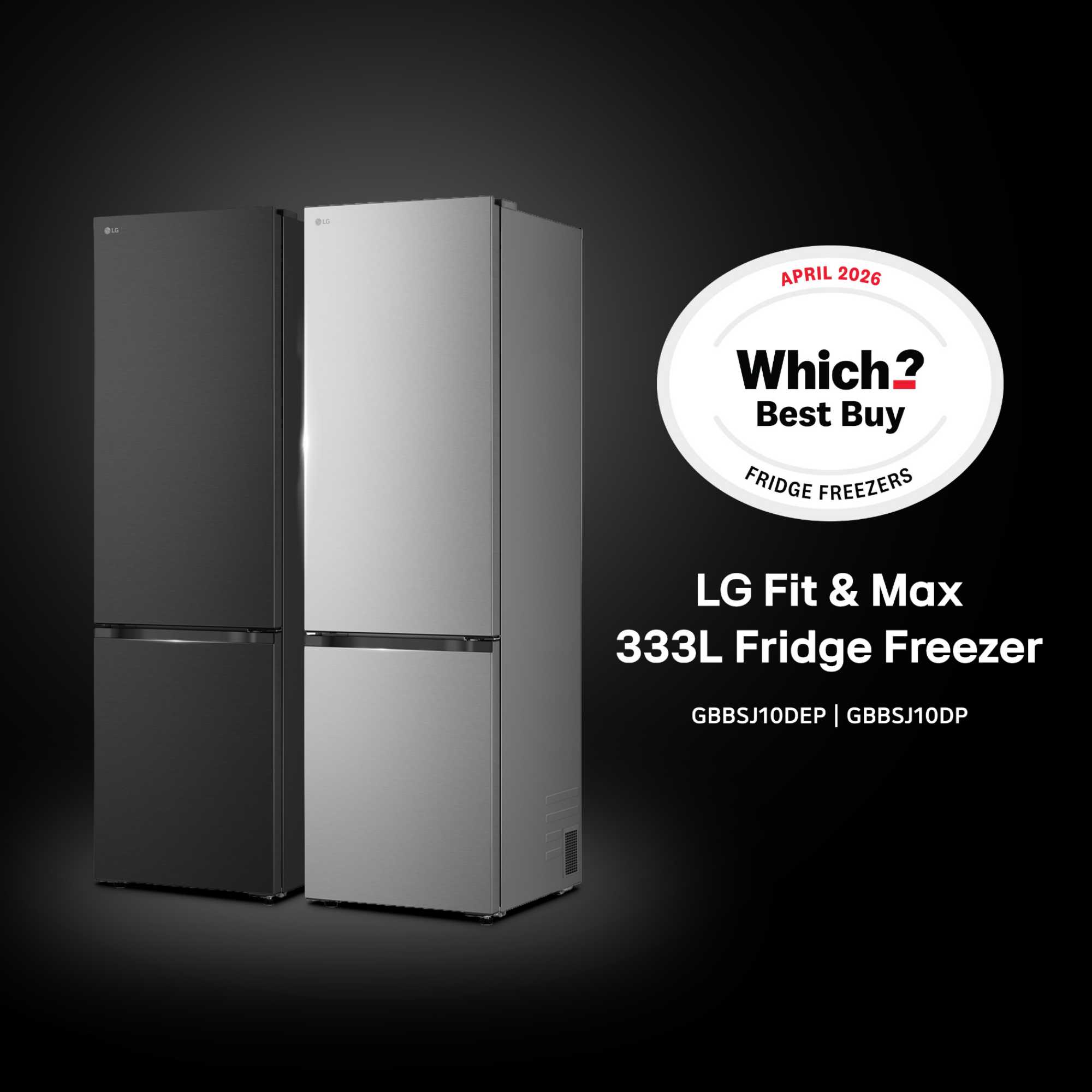 Fit & Max Fridge Freezer 60/40 Total No Frost - Silver - GBBSJ10DPY