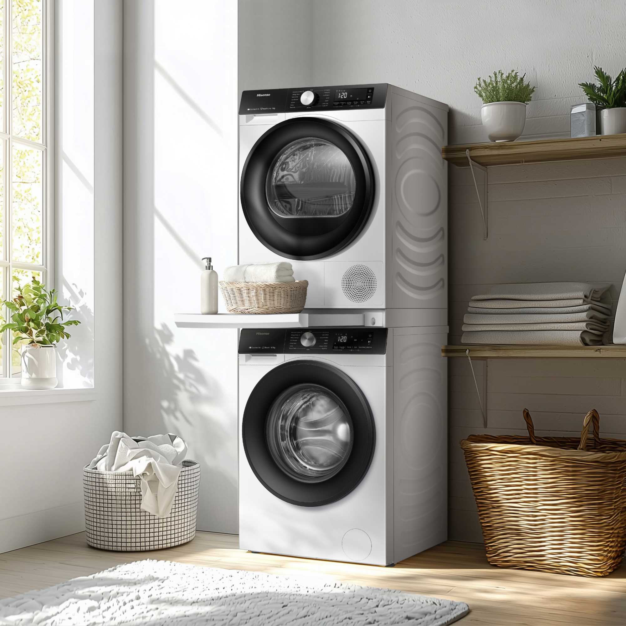 WZXX90-BEW001 Pull-Out Shelf For Laundry - White