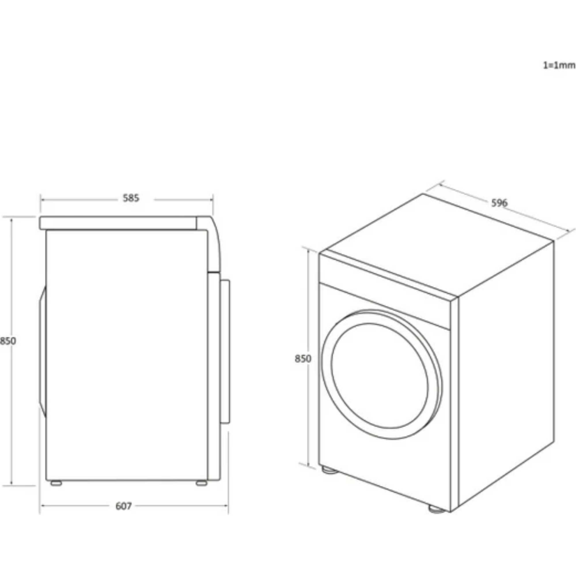 H-Dry 300 Lite 9kg Vented Tumble Dryer - HLE V9DG-8