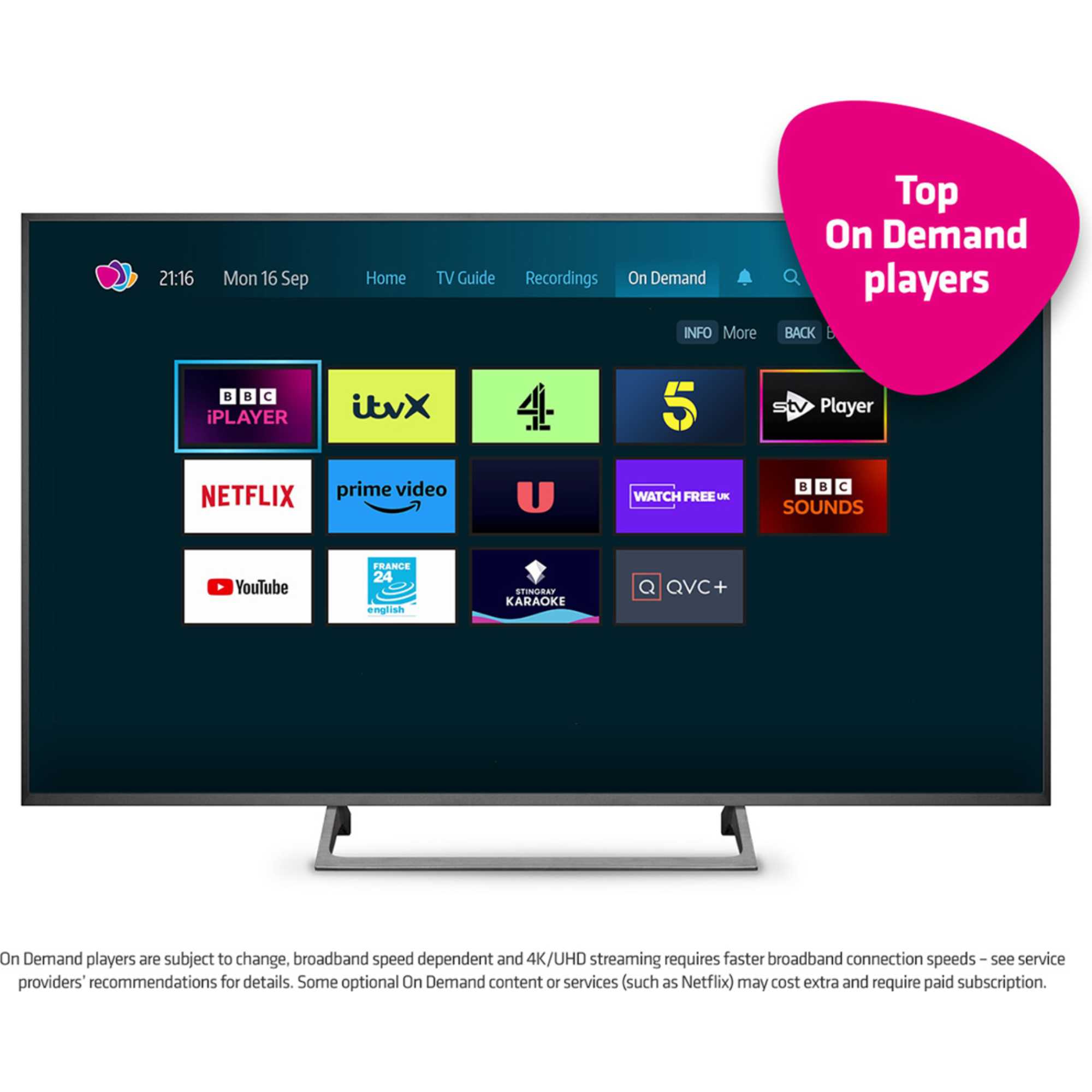 UHD-4X-500 FREESAT Smart 4K Ultra HD Digital TV Recorder - 500GB