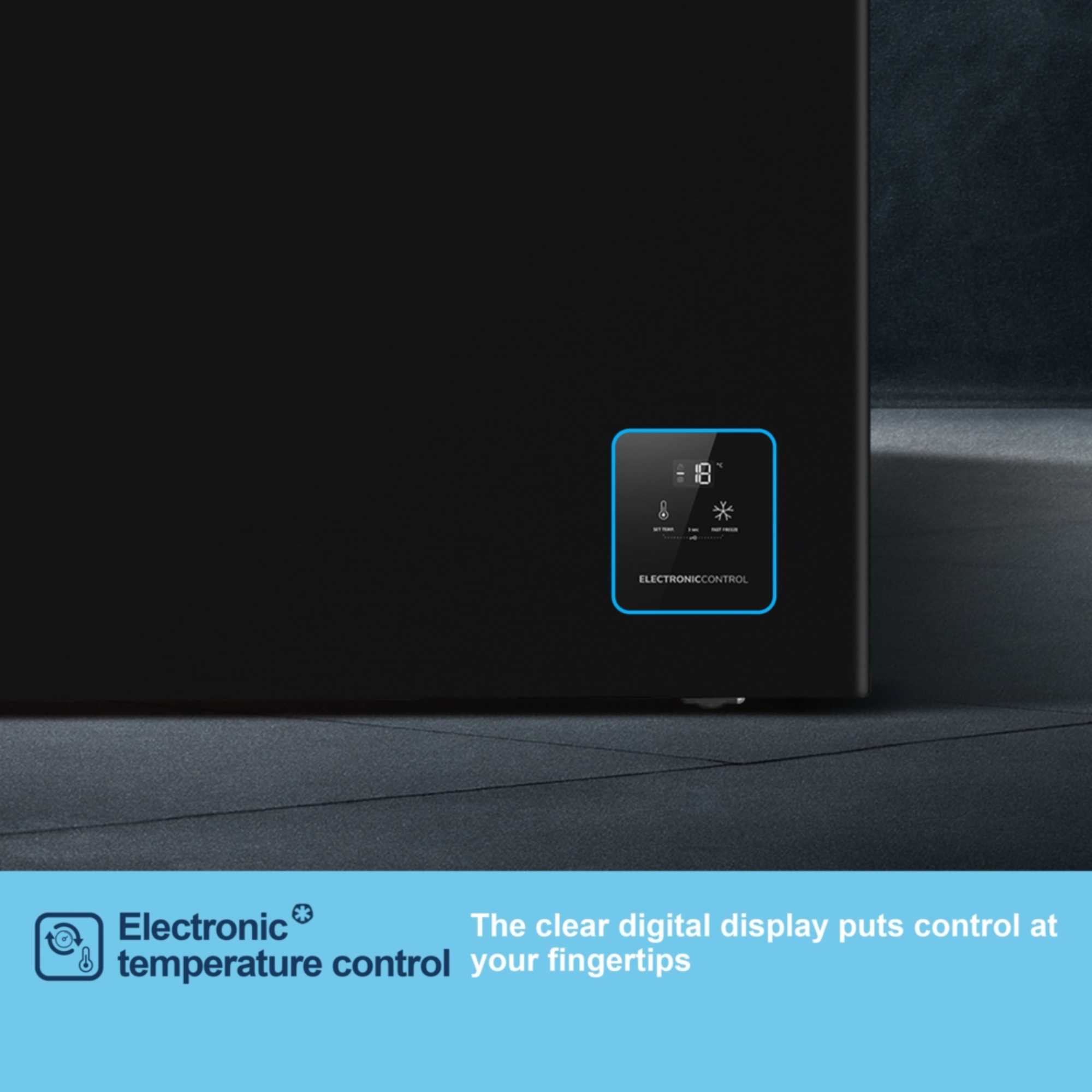 MCF200EB 198L Chest Freezer - Black