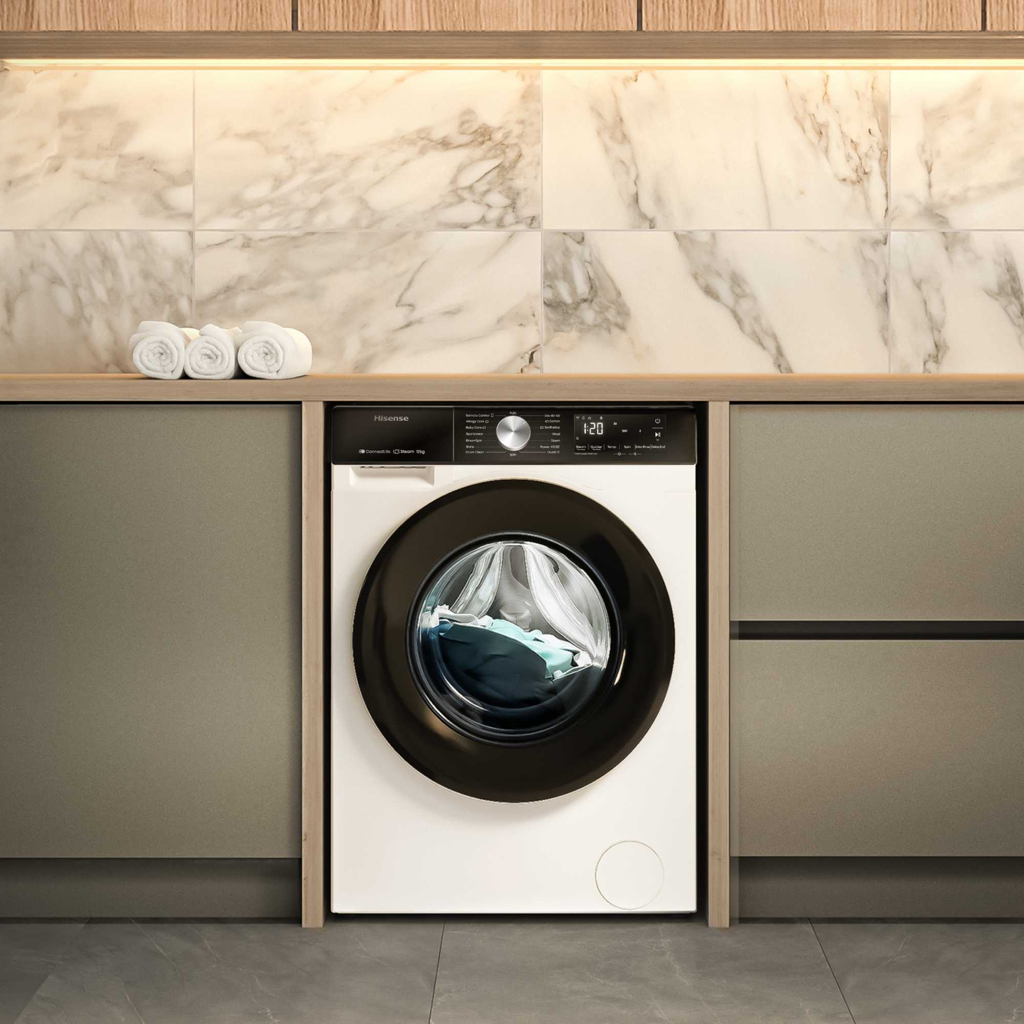 3S 12kg 1400rpm Washing Machine - WF3S1243BW3