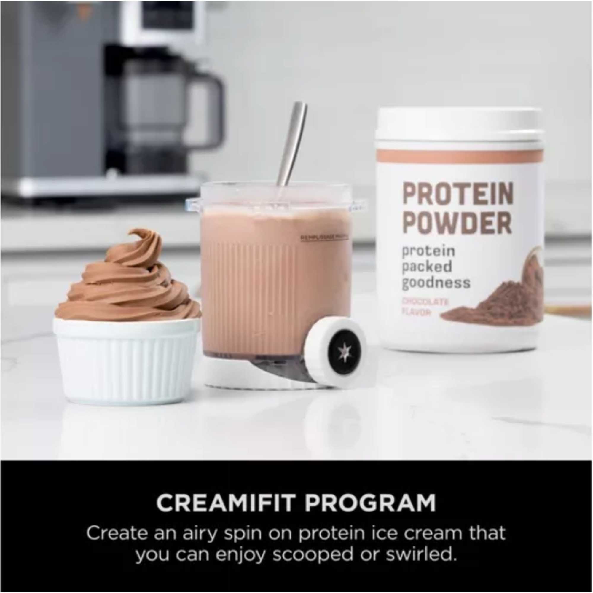 CREAMi Scoop & Swirl 13-in-1 Soft Serve & Ice Cream Maker - NC701UK