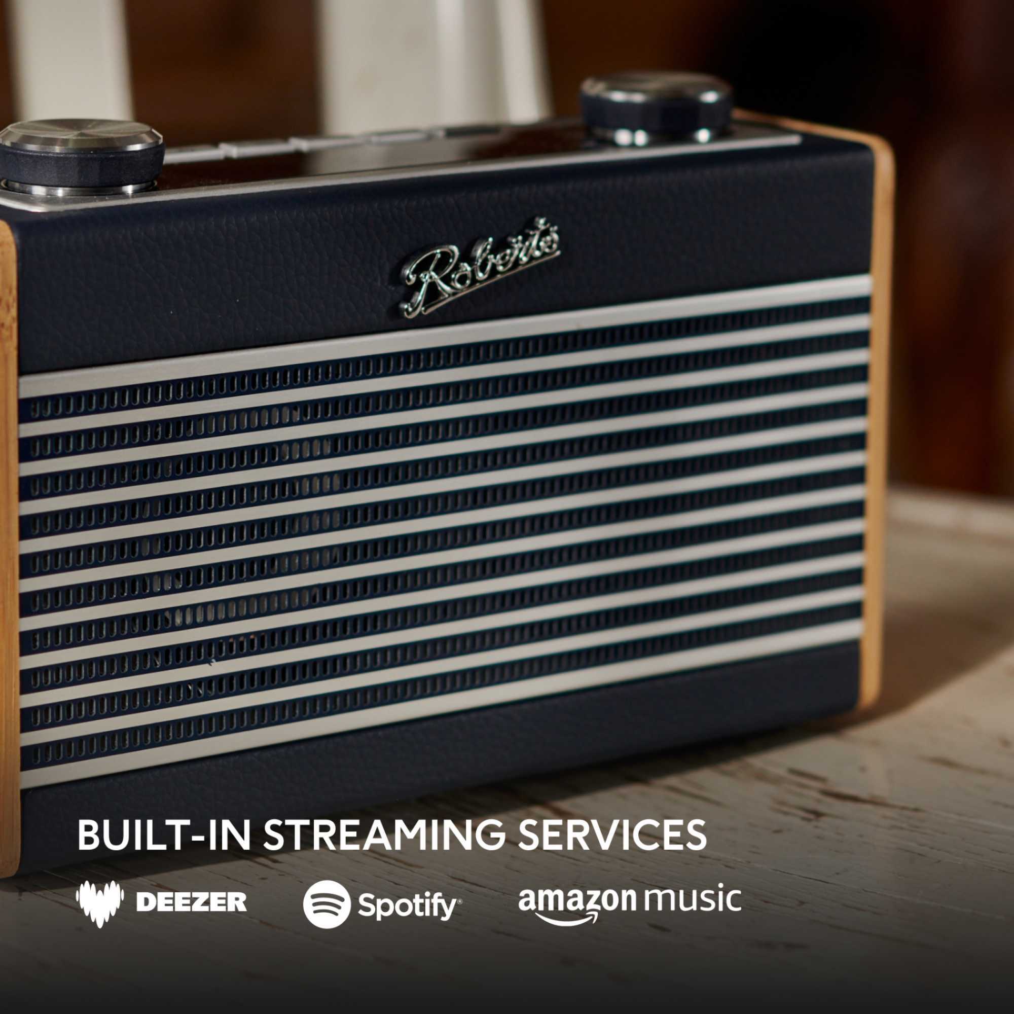 Rambler Max 1970's Retro Style Radio - Navy Blue