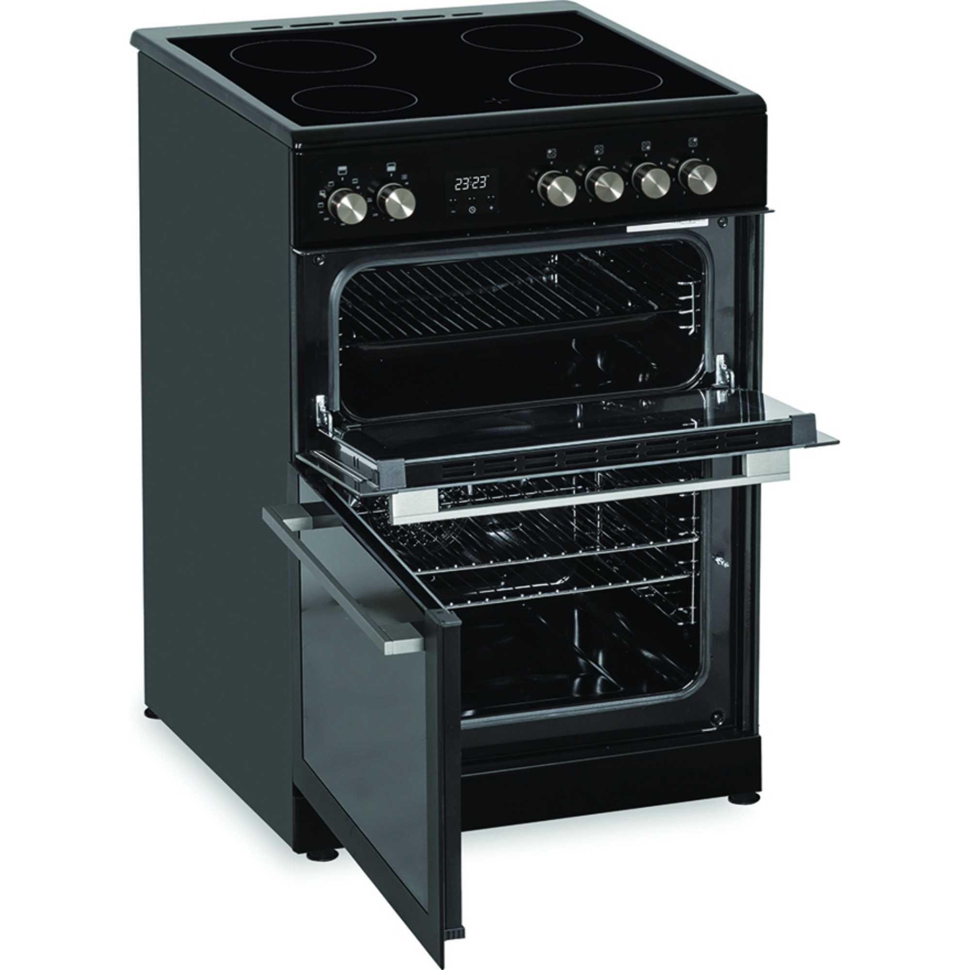 C60CDOBL 60cm Double Oven Ceramic Cooker - Black