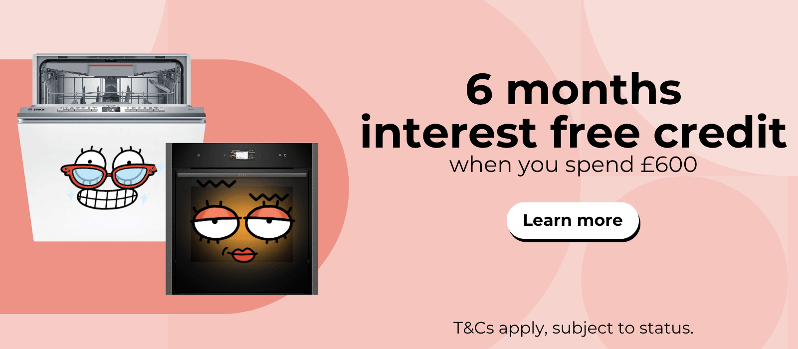 6 months interest free credit when you spend £600
