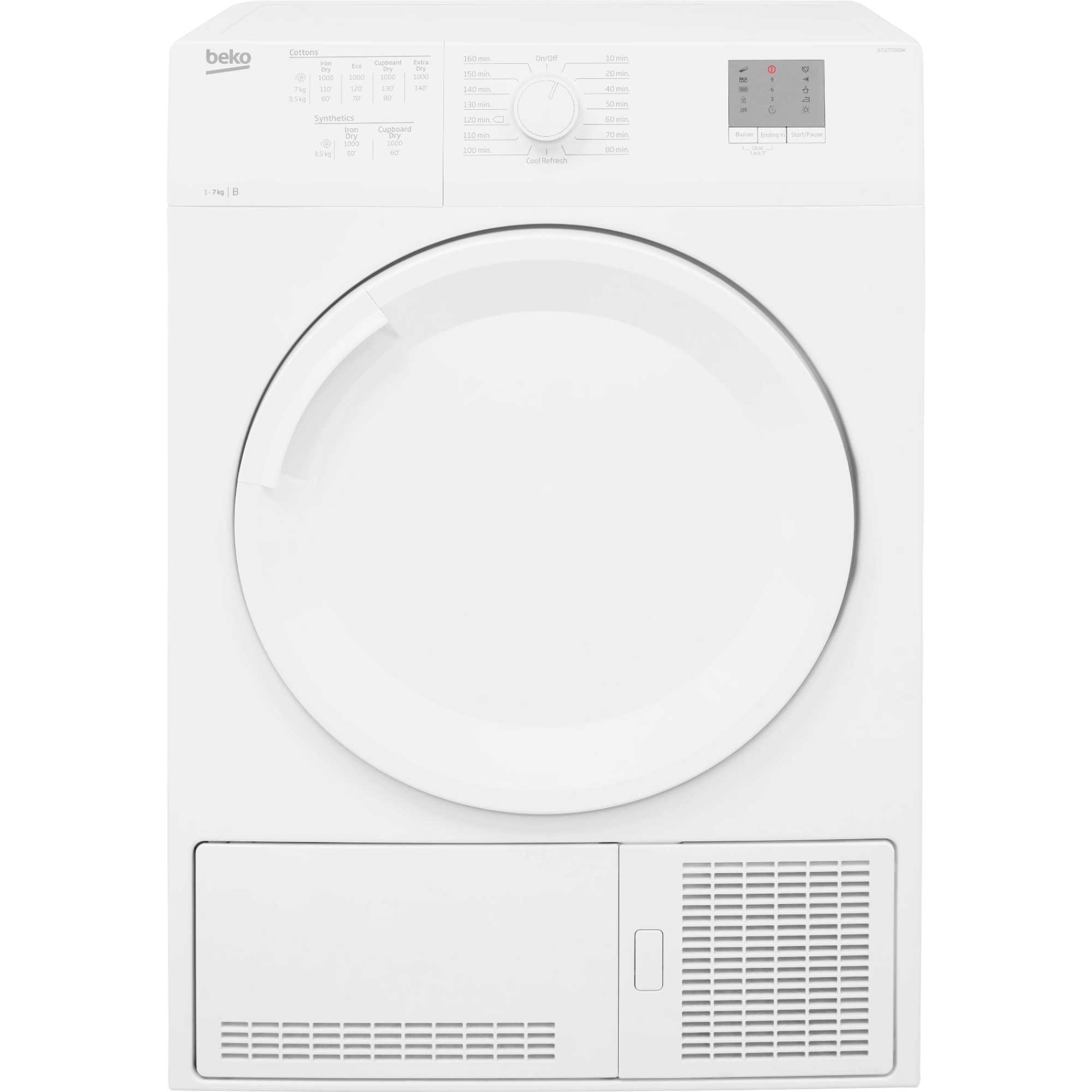 DTGCT7000W 7kg Condenser Tumble Dryer - White