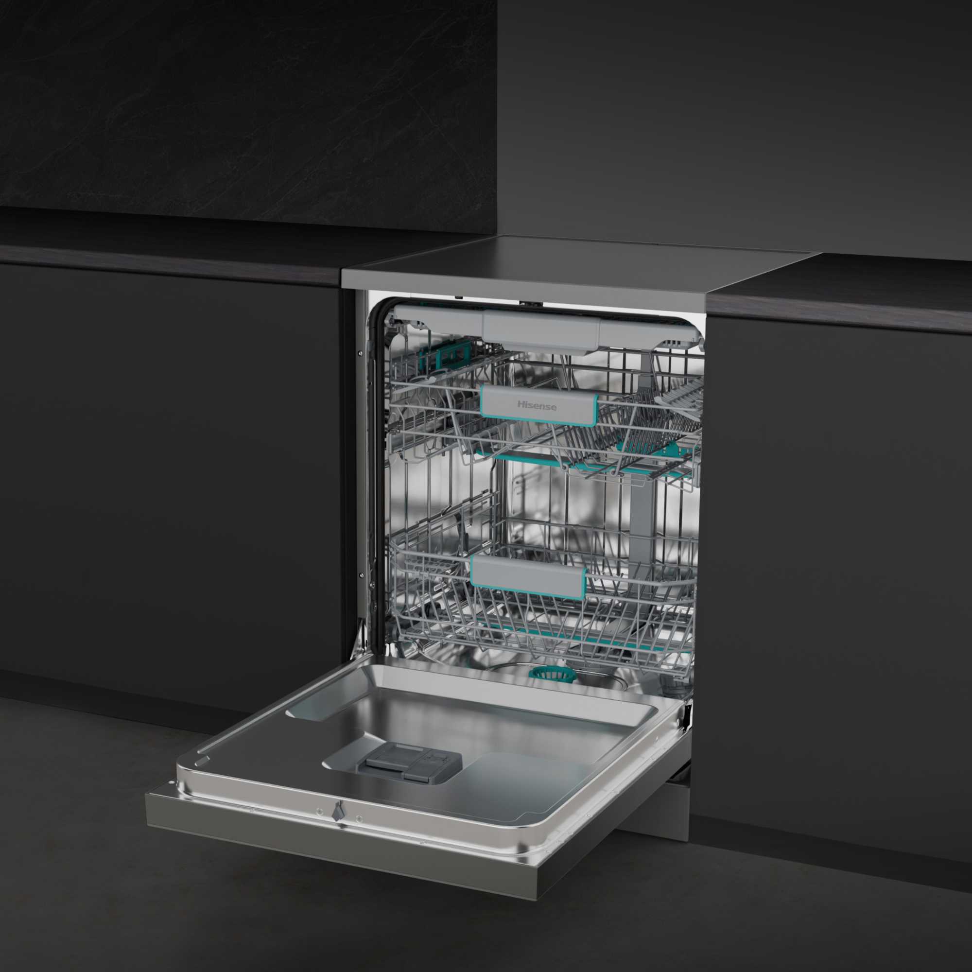 HS663A90XUK Freestanding Dishwasher 16 Place Settings with AutoDry - S/Steel