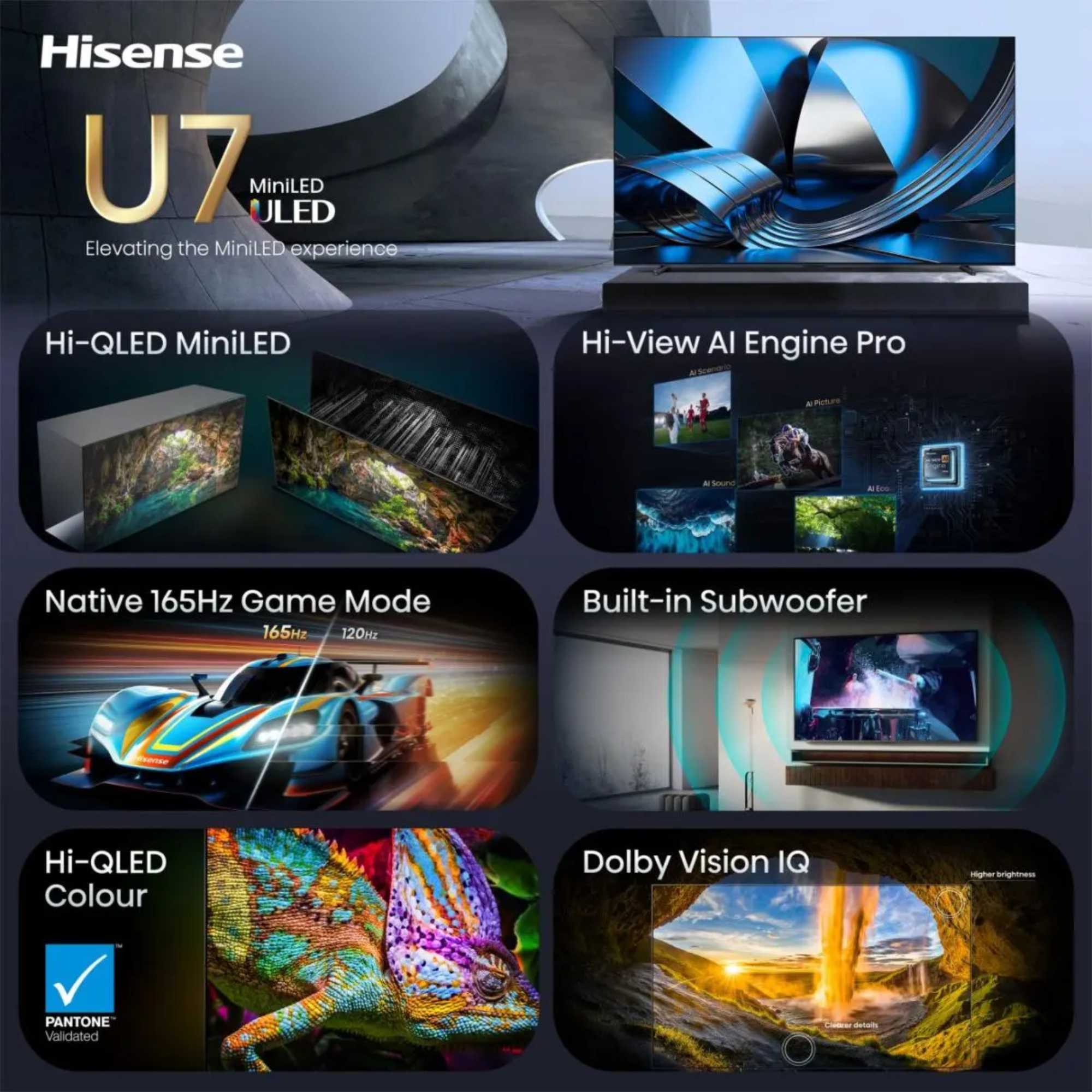 U7S 100" 4K Ultra HD ULED MiniLED Smart TV - 100U7STUK