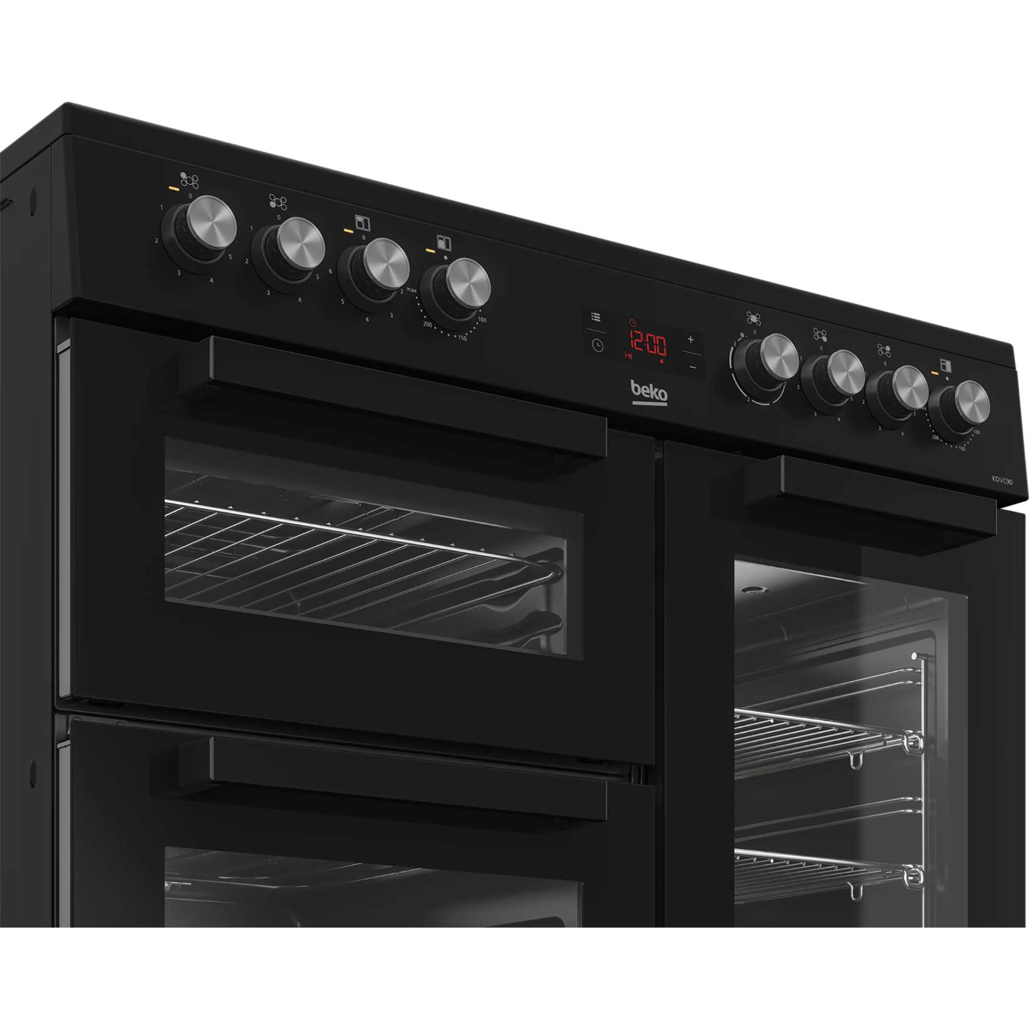 90cm Double Oven Range Cooker with 5 Ceramic Hobs - KDVC90K