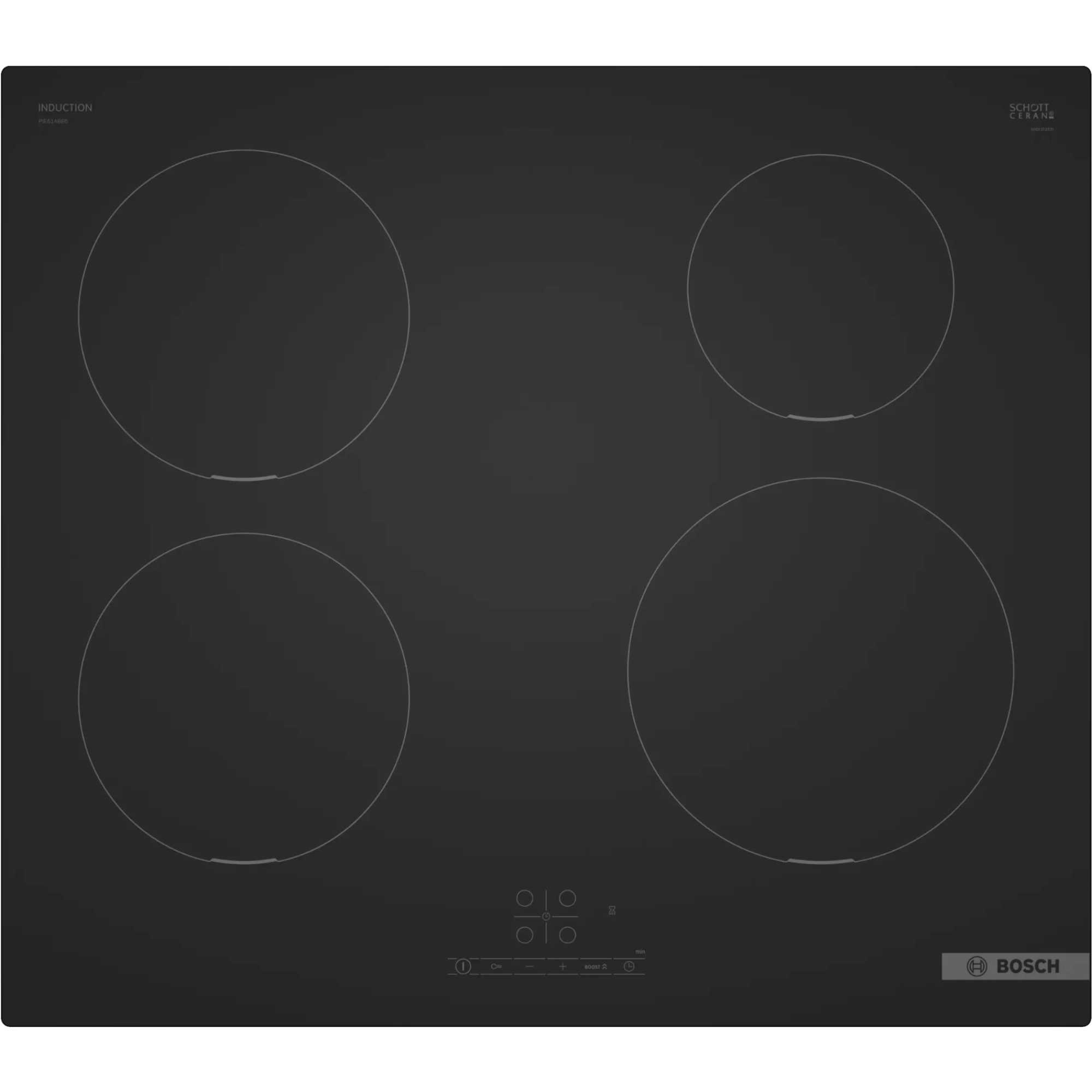 Series 4 60cm 4 Zone Induction Hob - Black