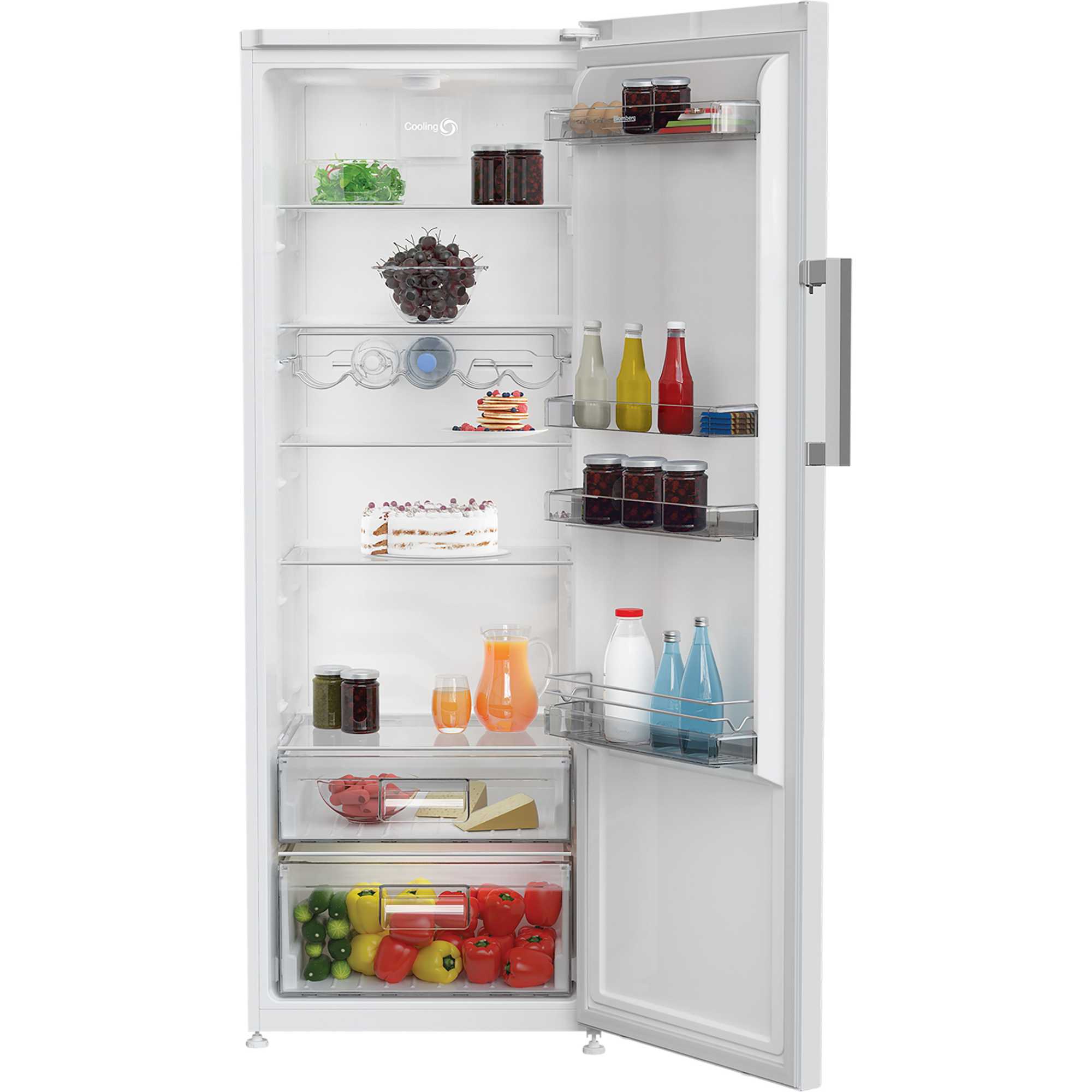 595mm Tall Larder Fridge - White - SSM4671P