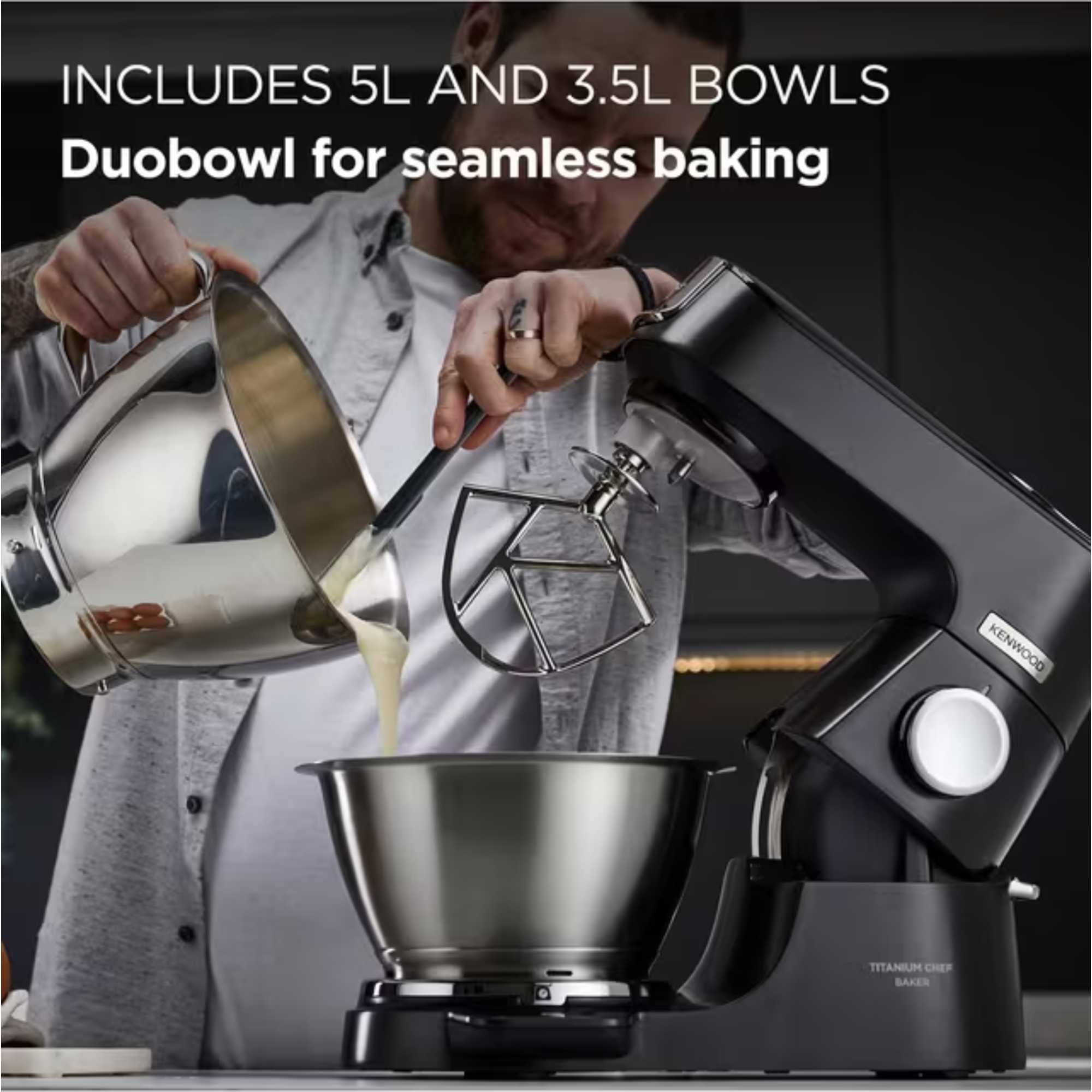 Autograph Chef Baker Stand Mixer - Black - KVC85.004BK