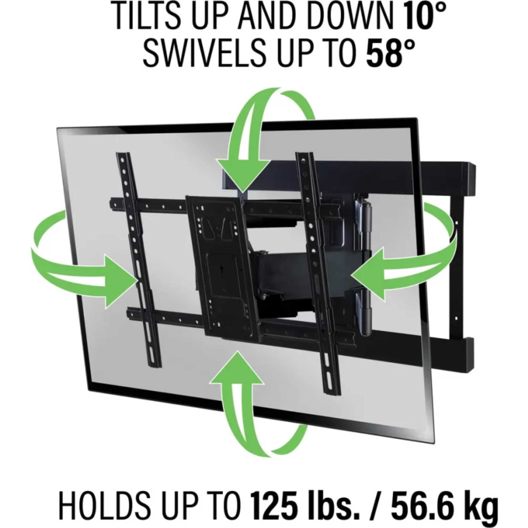 VLFS820-B2 Superslim Full-Motion TV Mount for 40"-90" TVs up to 57kg