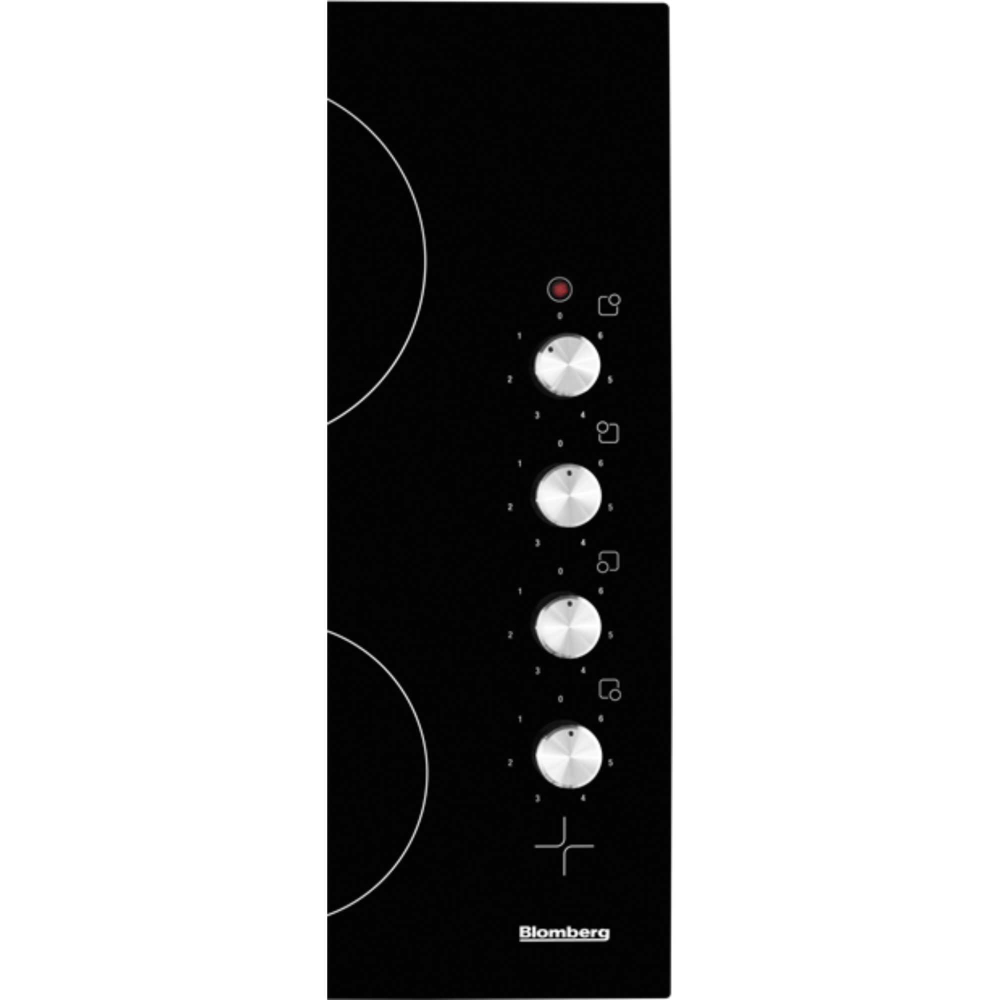 MKN24001 60cm Ceramic Hob with Side Control - Black