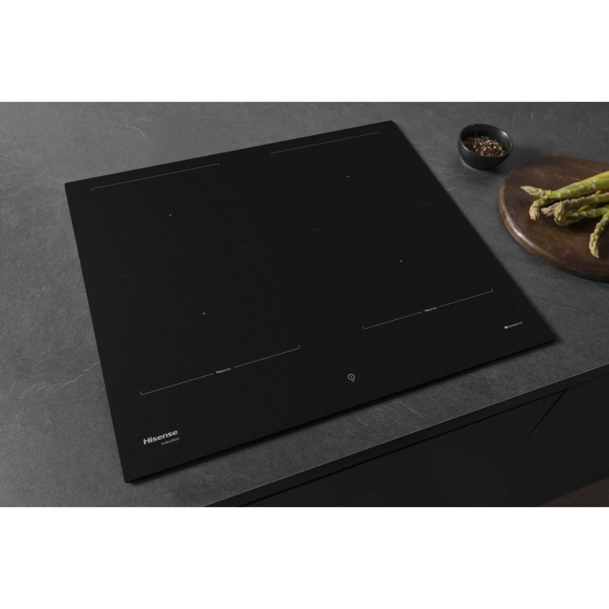 HI6443SRWF Hi8 60cm 4 Zone Induction Hob - Matt Black